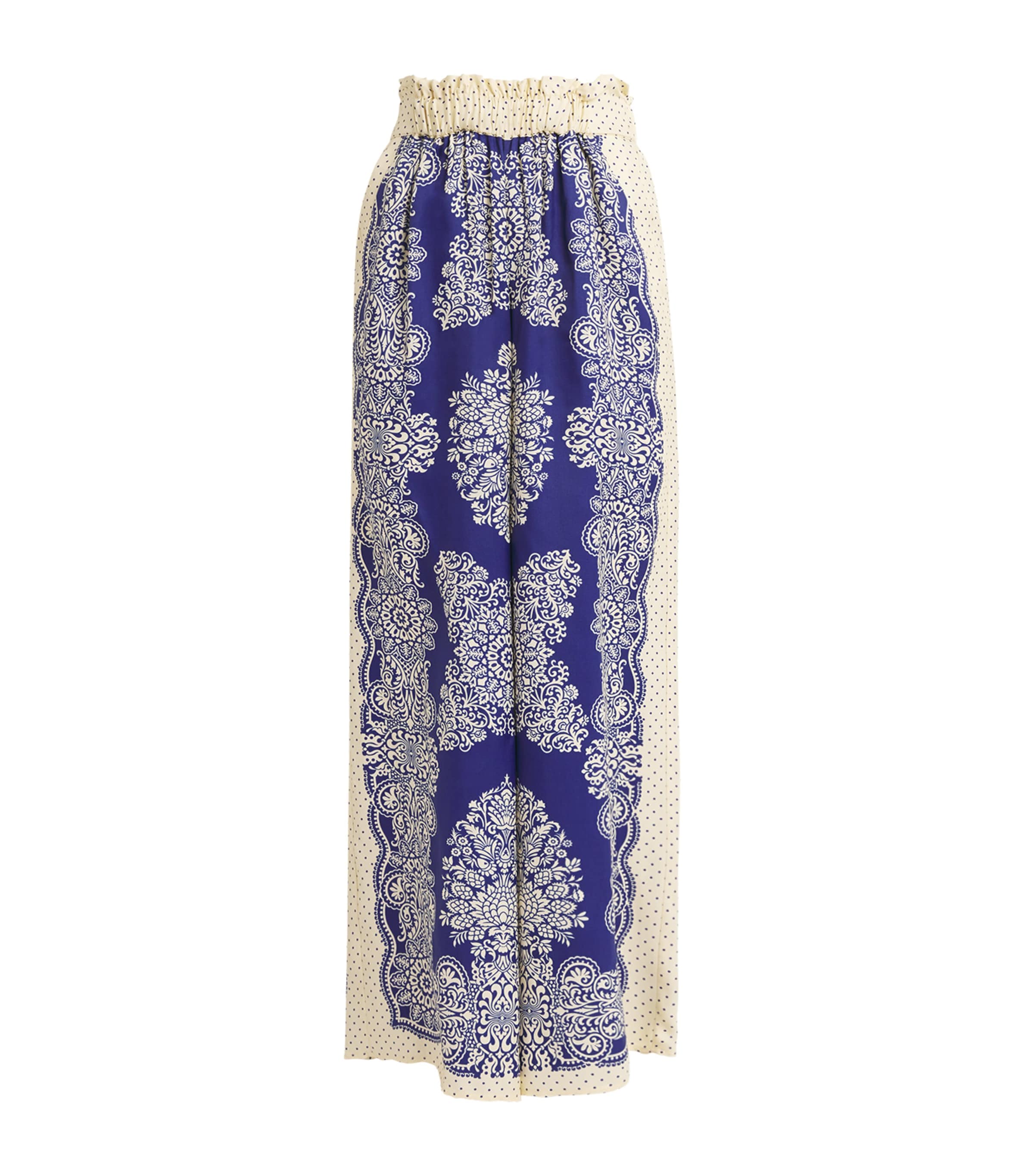 Claudie Pierlot Printed Wide-leg Trousers