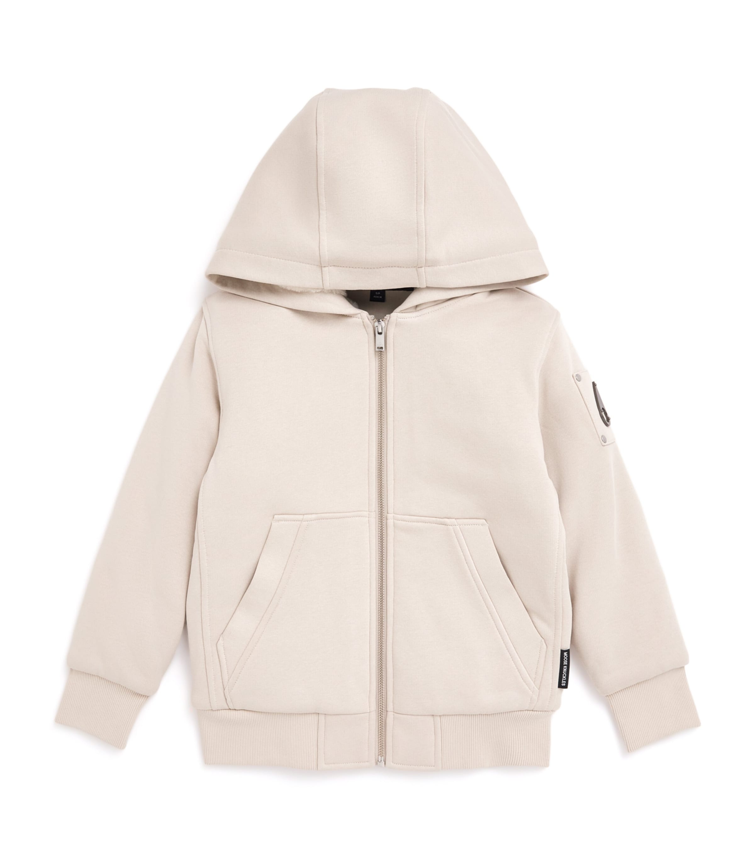 Moose Knuckles Cotton-blend Classic Bunny Hoodie In White