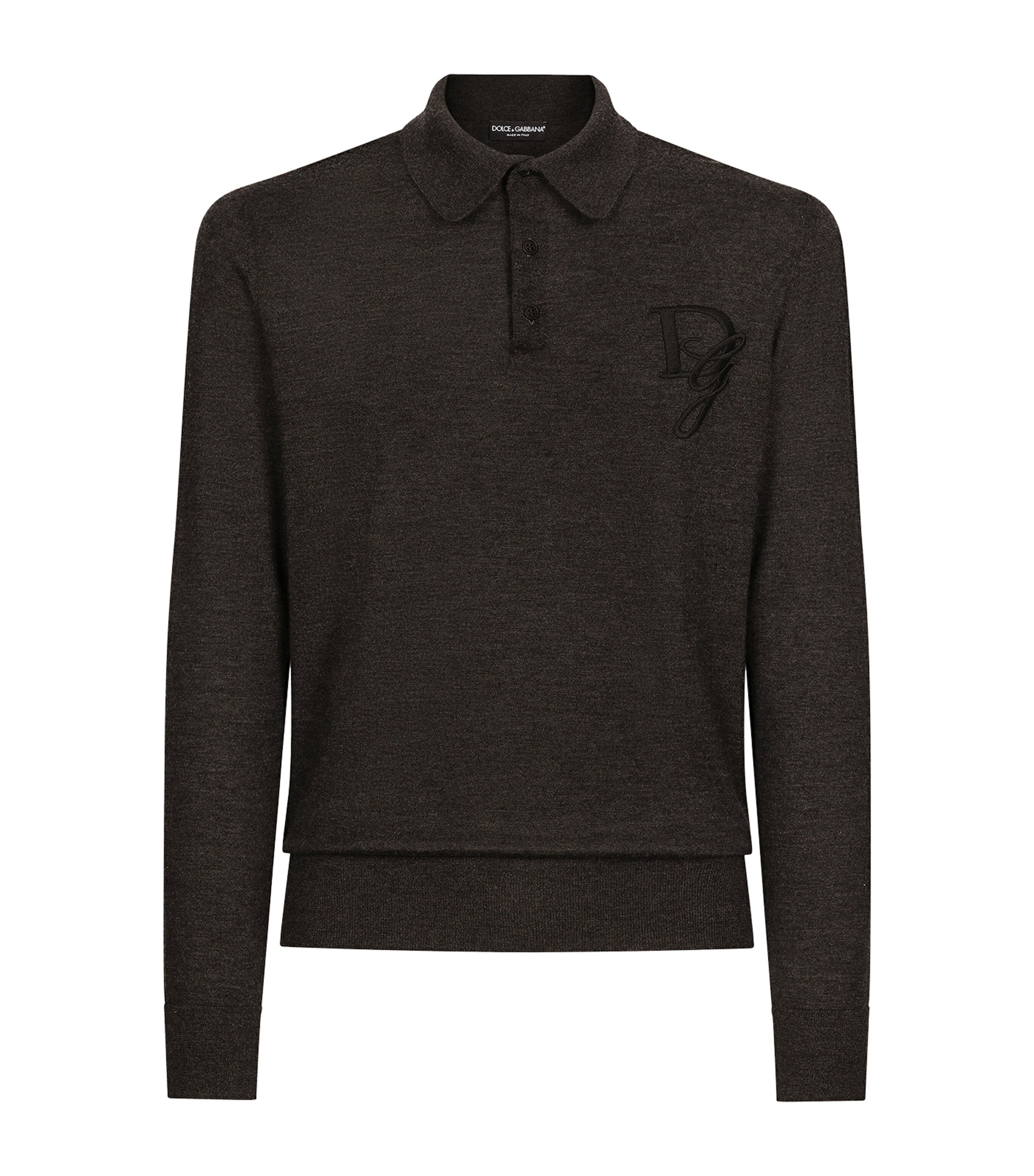 DOLCE & GABBANA CASHMERE POLO SWEATER