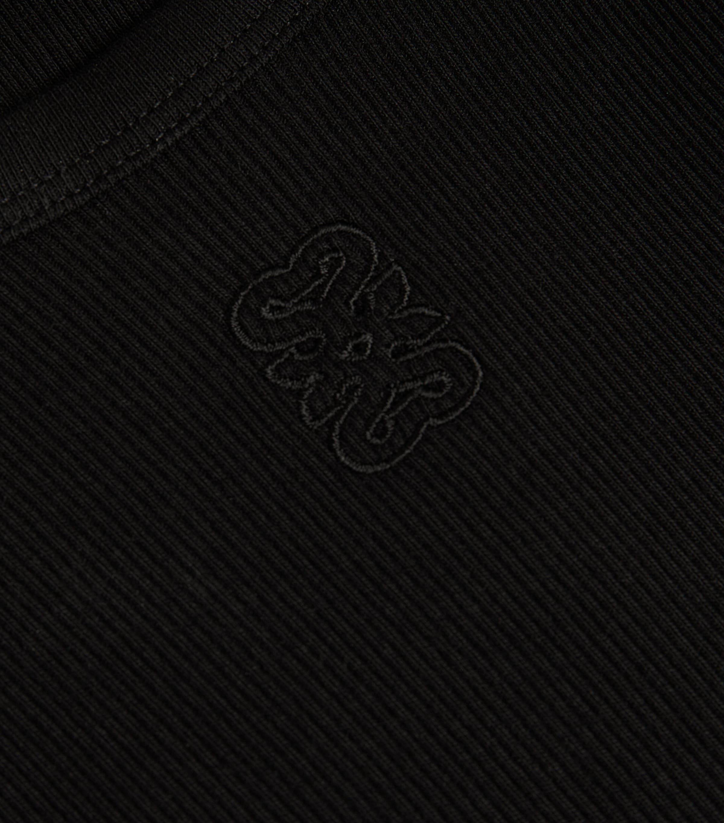 Ribbed Tank Top BLACK Image 5