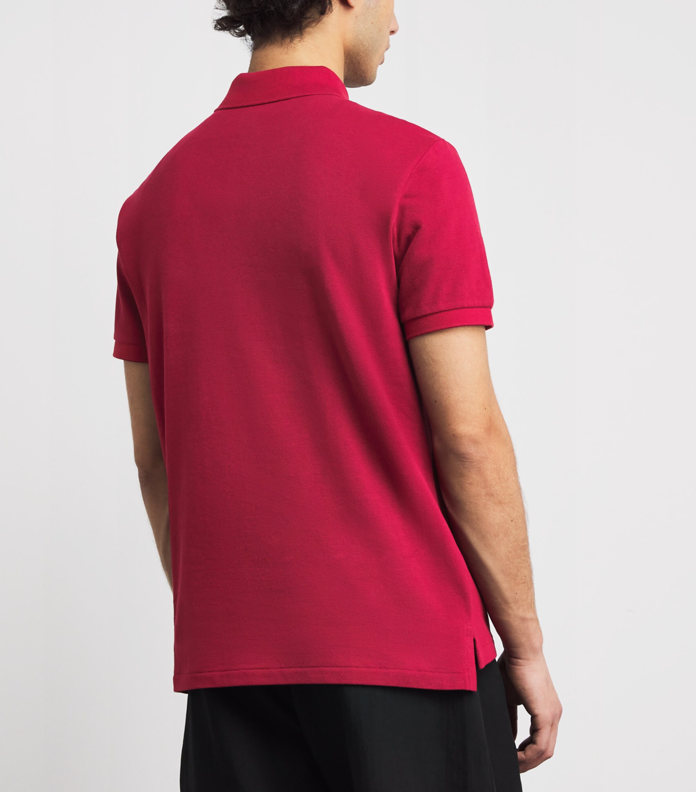 Cotton Mesh Custom-Fit Polo Shirt HERITAGE RED/C5213 Image 4