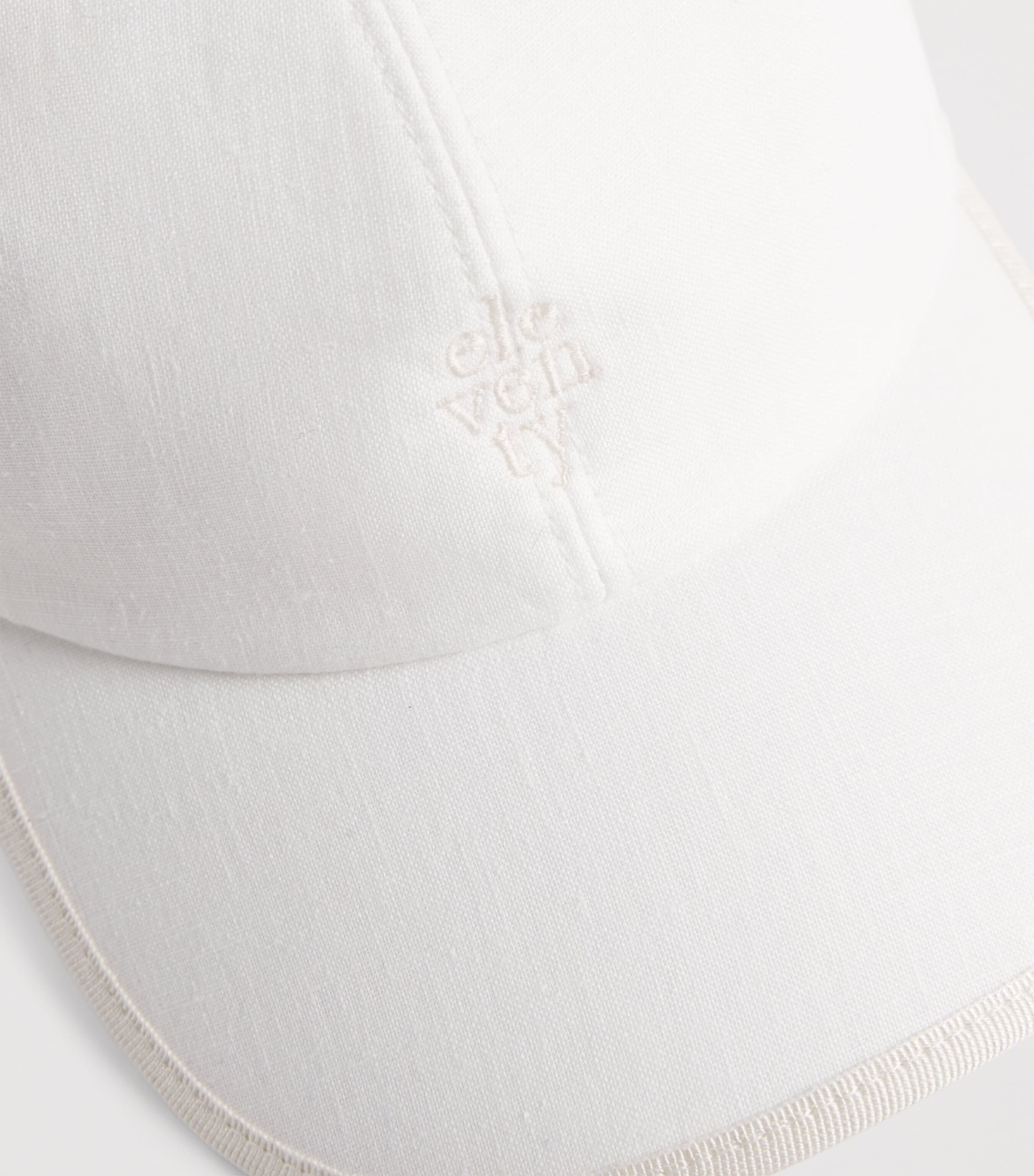 Linen Baseball Cap BIANCO Image 4