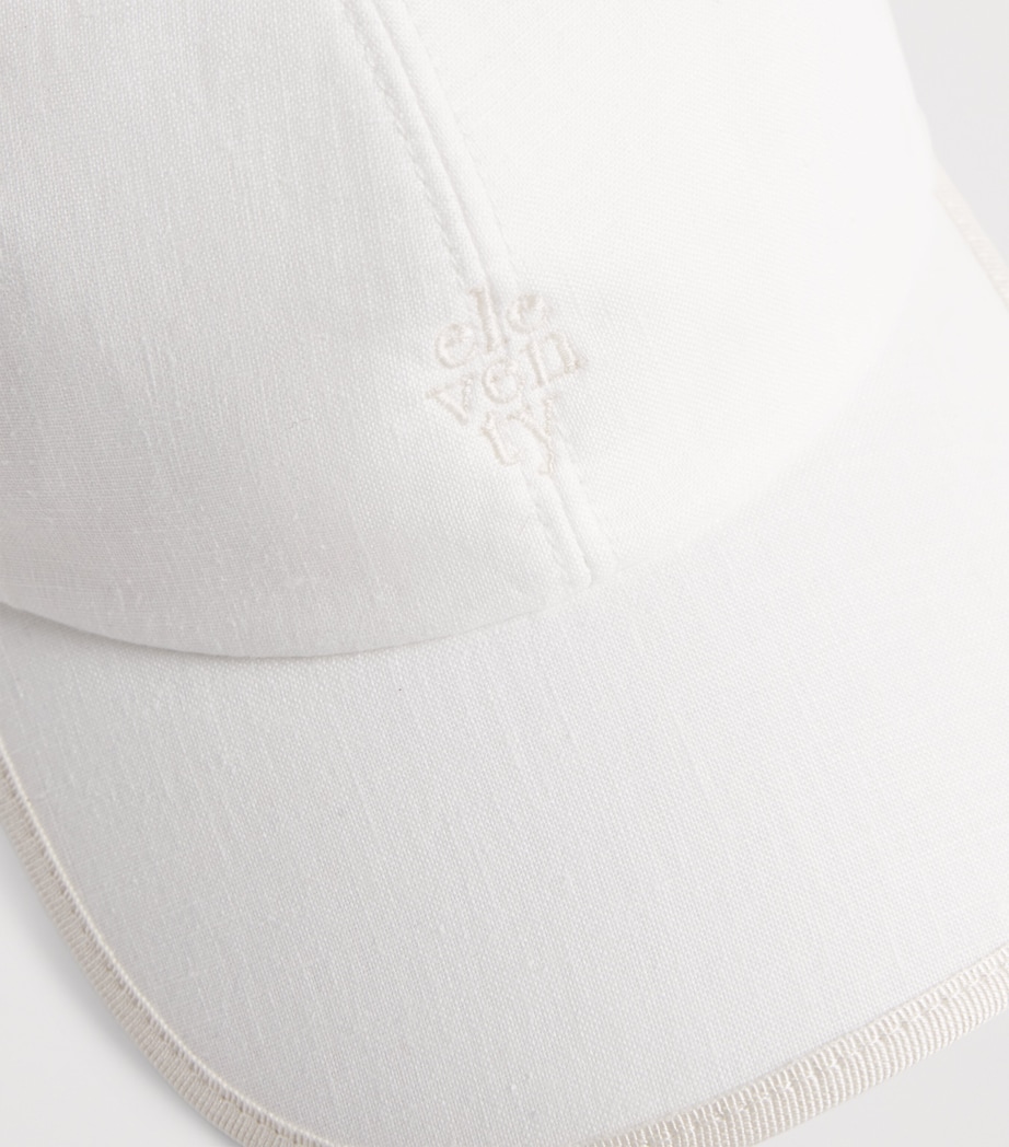 Linen Baseball Cap BIANCO Image 4