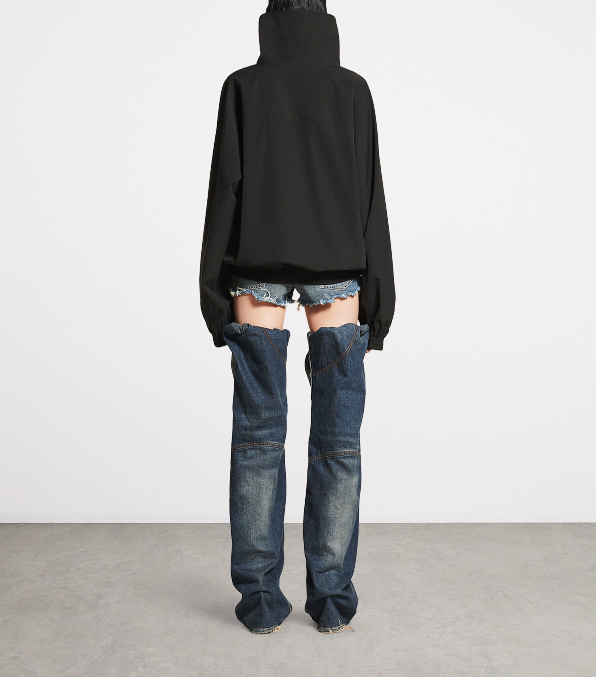 Balenciaga Black Oversized Logo Track Jacket | Harrods US