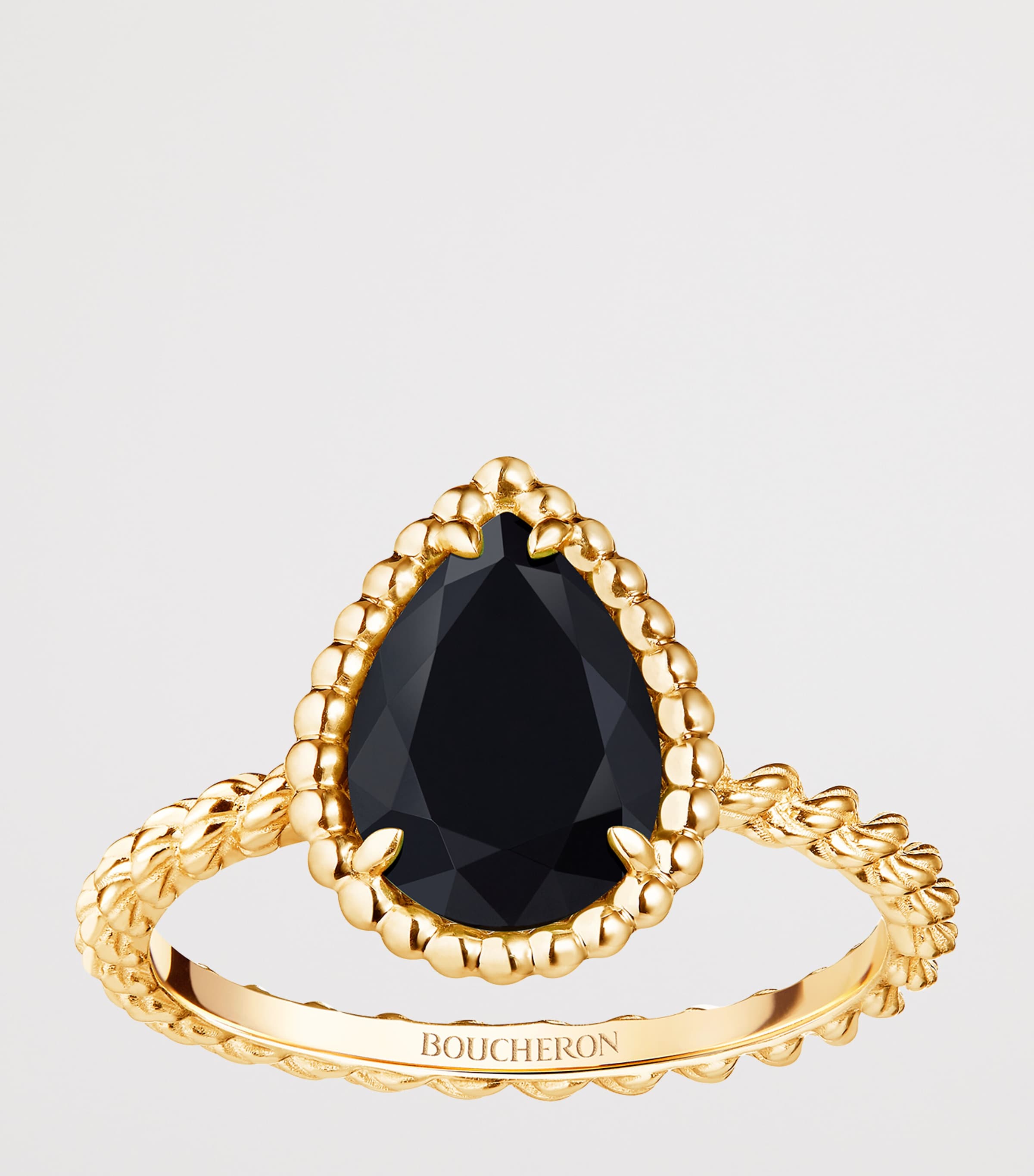 Boucheron Small Yellow Gold and Onyx Serpent Bohème Ring Yellow Gold Image 3
