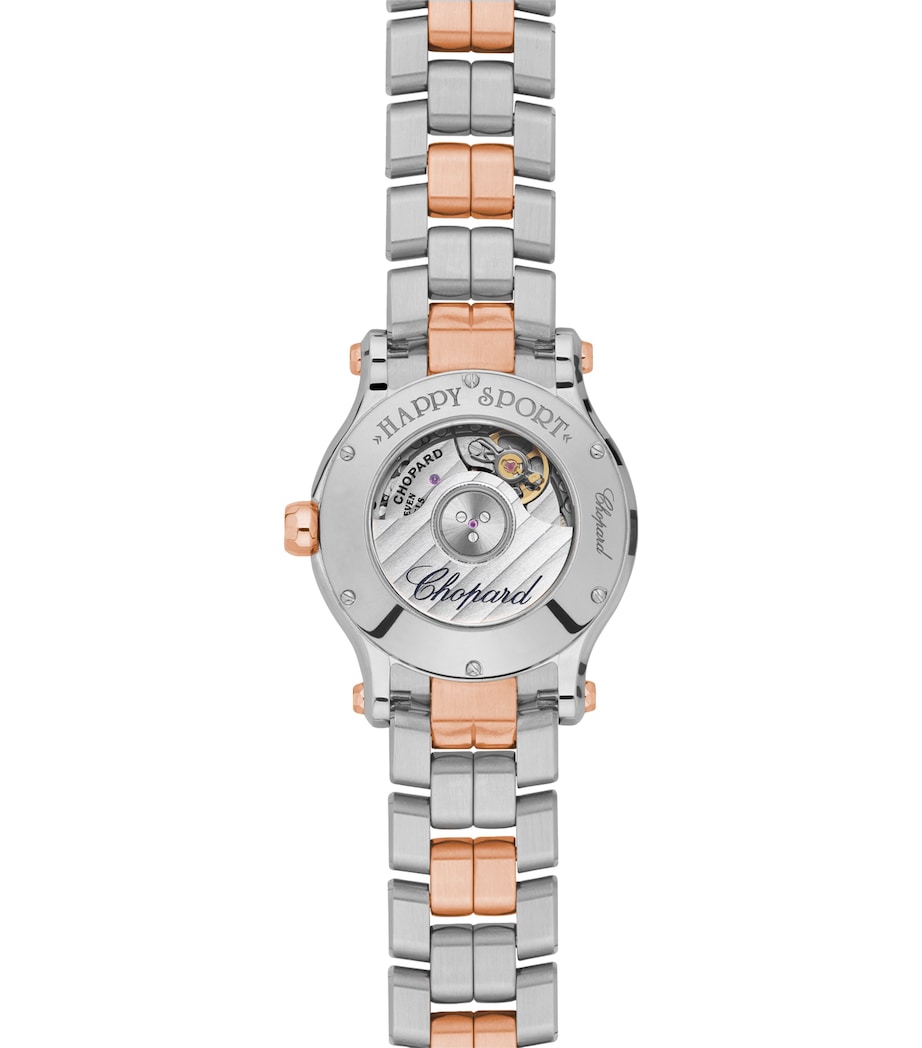 Rose Gold and Stainless Steel Happy Sport Automatic Watch 33mm ROSE GOLD/STAINLESS Image 2
