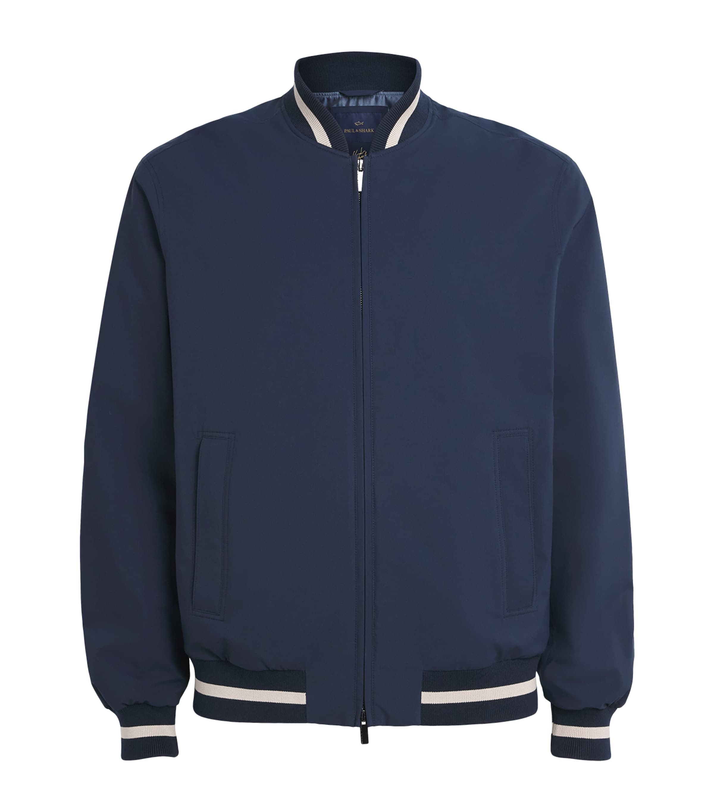 Paul & Shark Mens Typhoon Platinum Bomber Jacket Blue Image 1