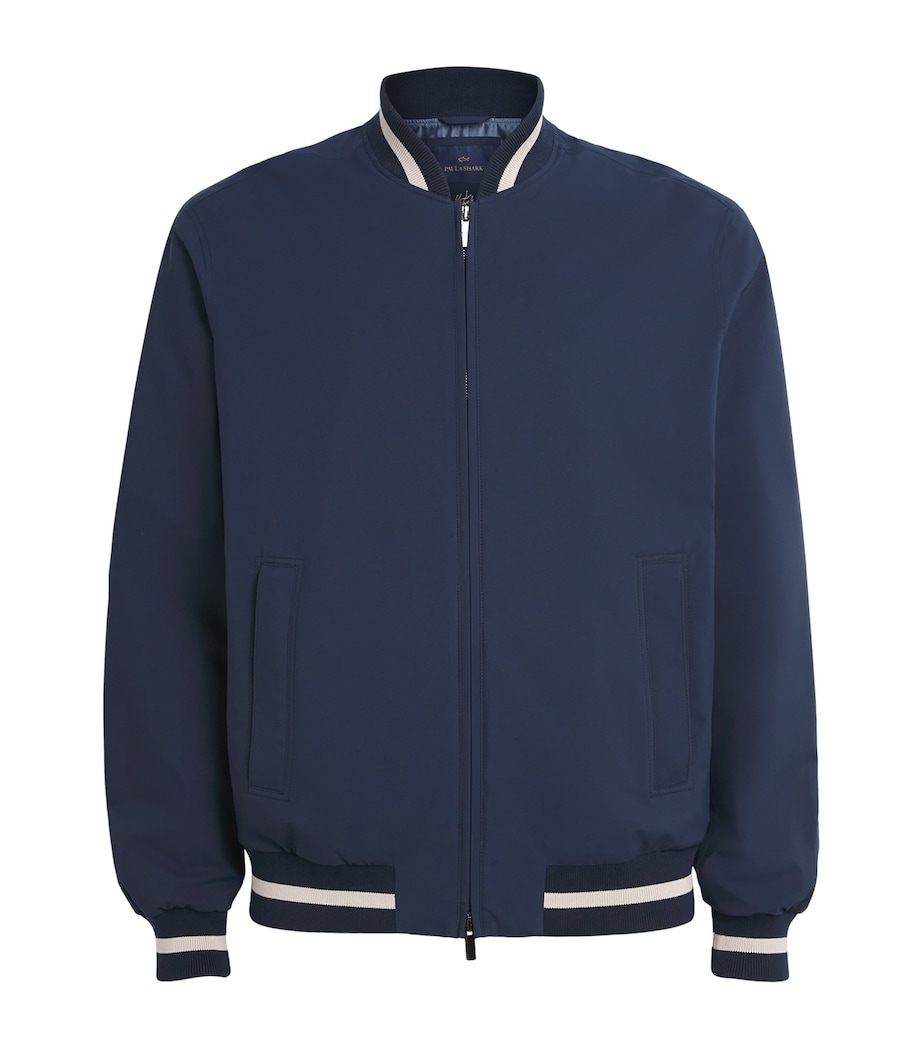 Paul & Shark Mens Typhoon Platinum Bomber Jacket Blue Image 1