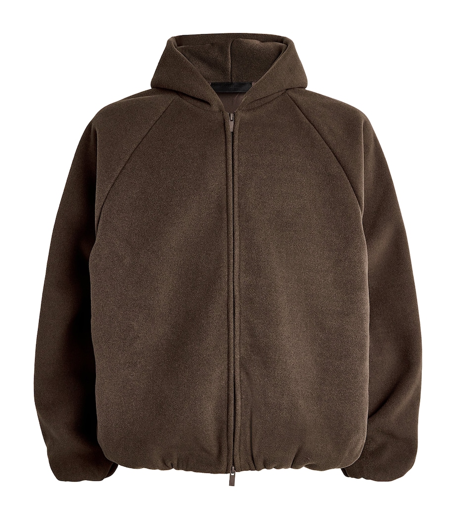 Logo-Appliqué Hoodie BROWN Image 1