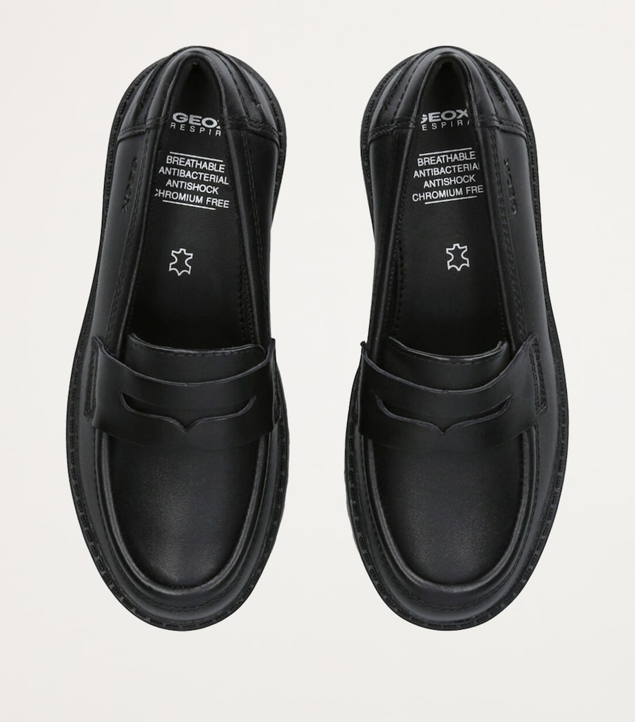 Leather Casey Loafers BLACK Image 4