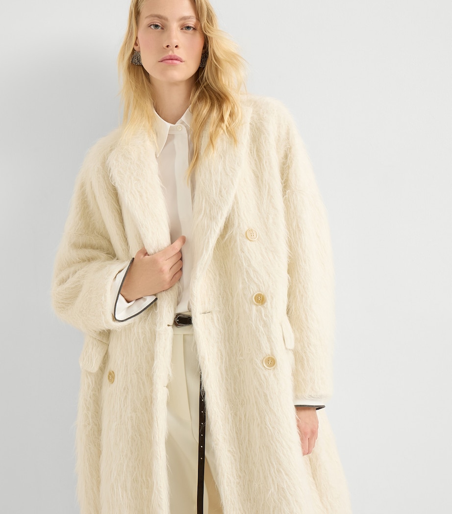 Alpaca-Blend Double-Breasted Coat C001 Image 6