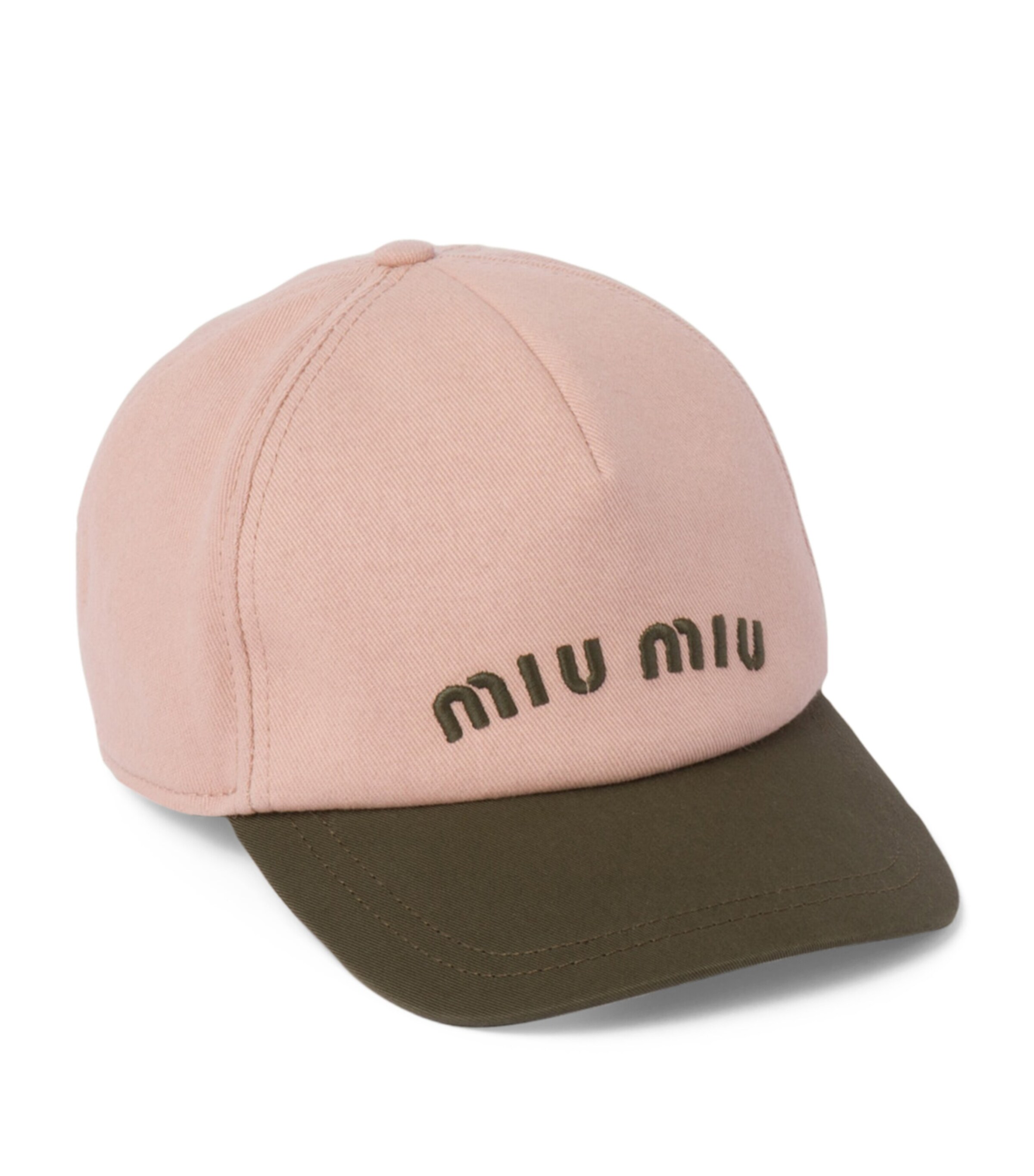 Miu Miu Pink Embroidered Logo Baseball Cap | Harrods UK