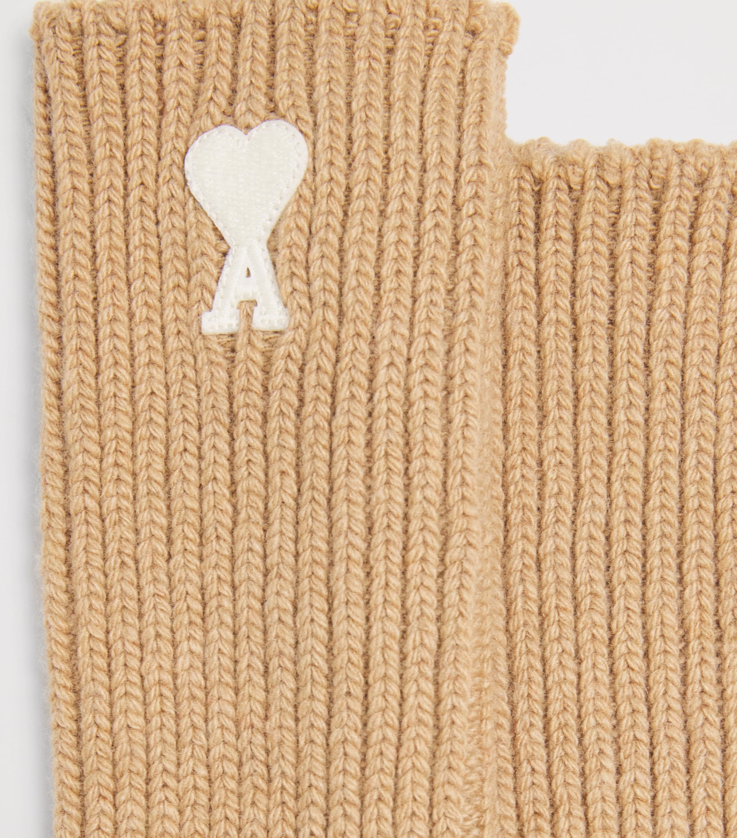 Wool-Blend Ami de Coeur Socks 280 - CAMEL Image 3