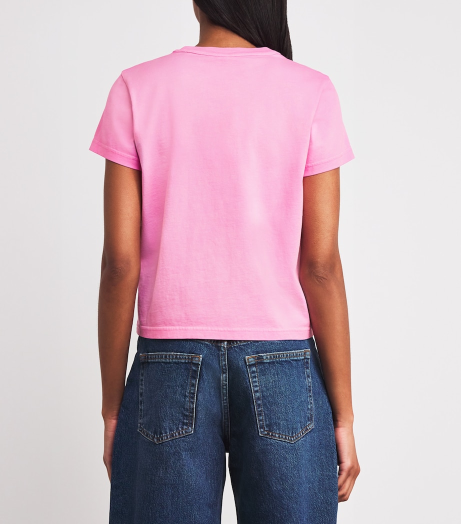 Cotton Logo T-Shirt 936C WASHED LOTUS Image 4