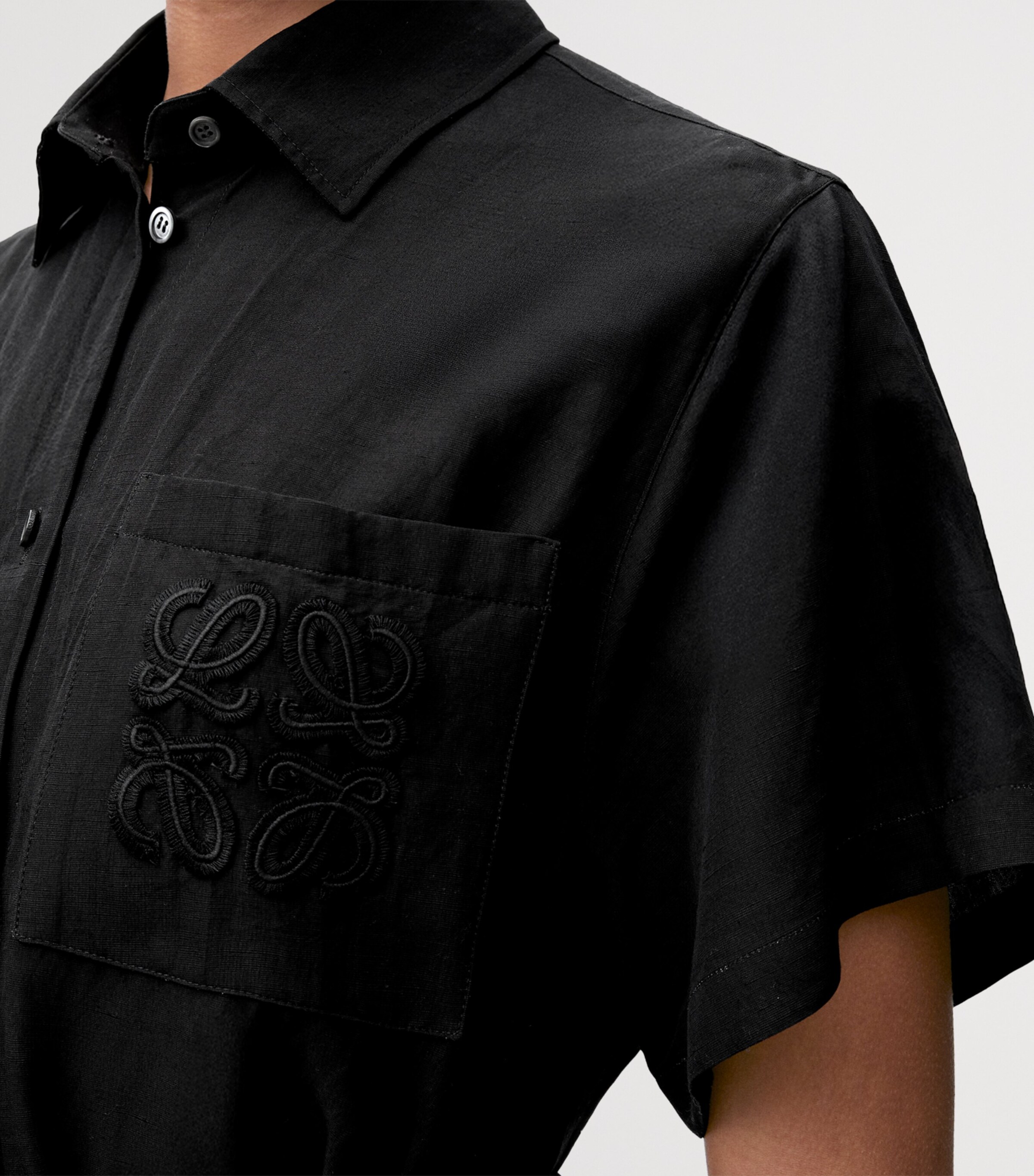 LOEWE x Paula's Ibiza Linen-Blend Mini Shirt Dress | Harrods US