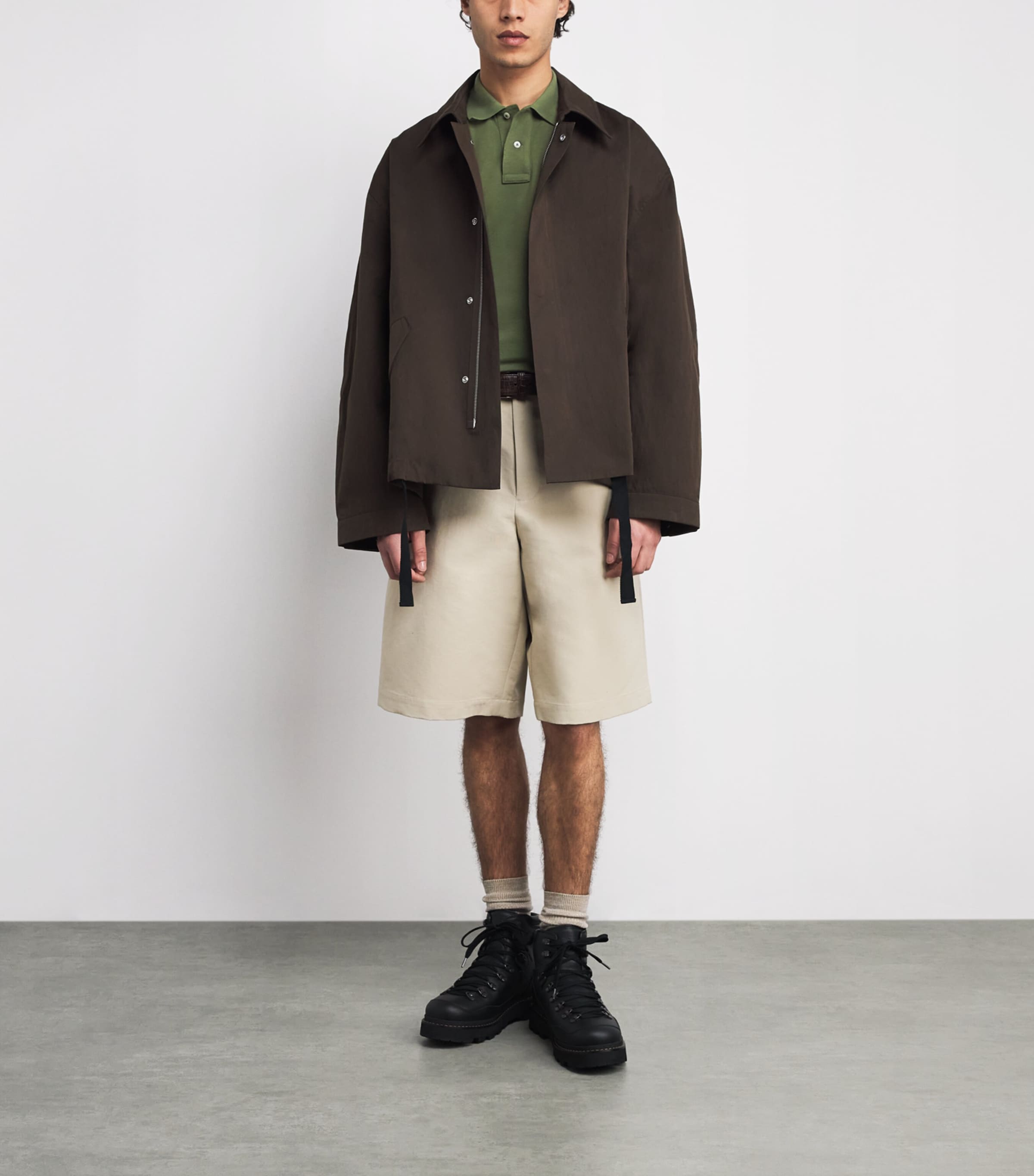 Cotton Mesh Custom-Fit Polo Shirt SUPPLY OLIVE Image 2