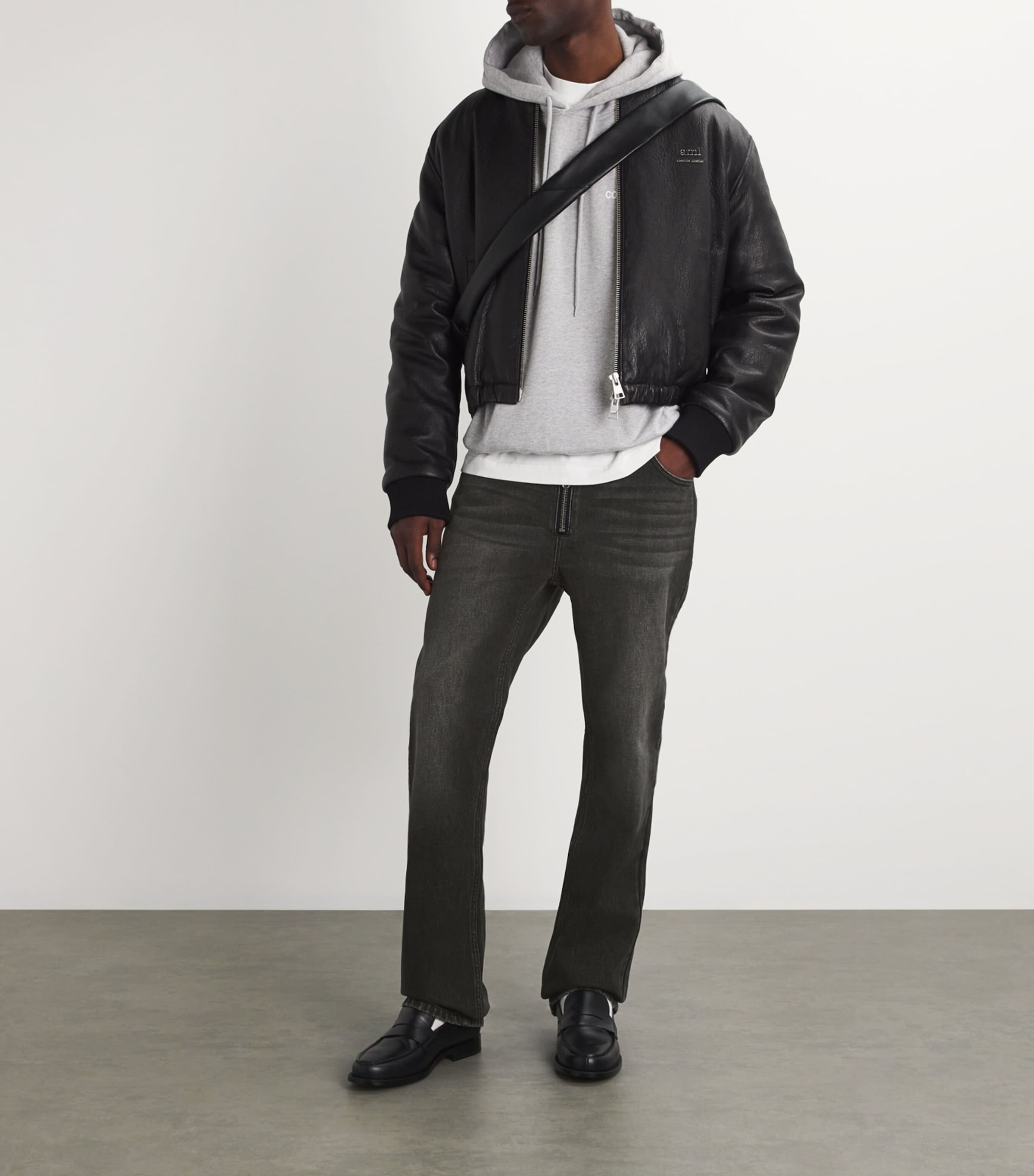 COLE BUXTON Mens Straight Jonny Jeans Black Image 2