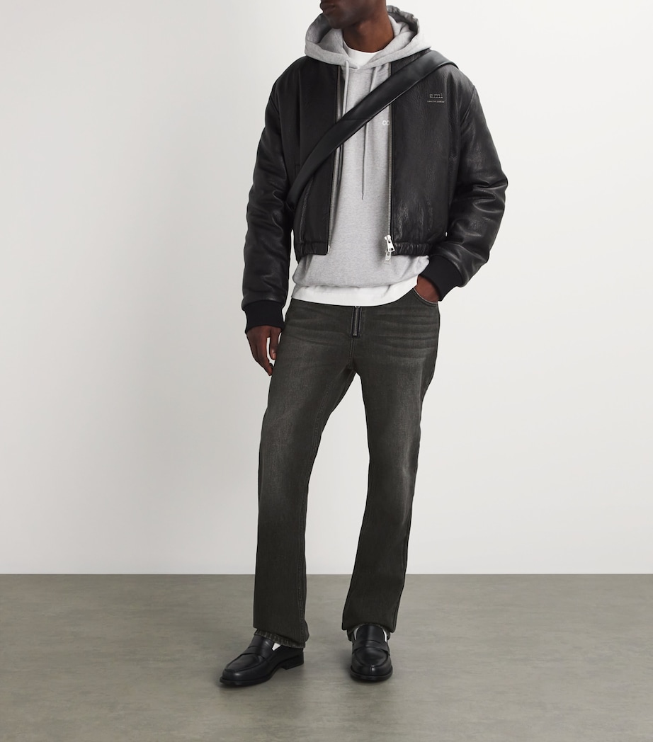 COLE BUXTON Mens Straight Jonny Jeans Black Image 2