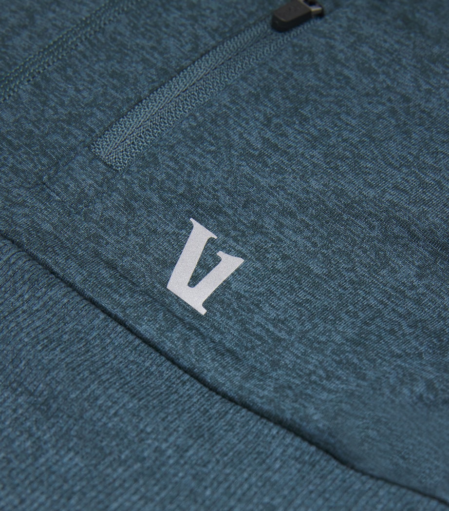 VUORI Mens DreamKnit Ponto Performance Sweatshirt Deep Sea Heather Image 5