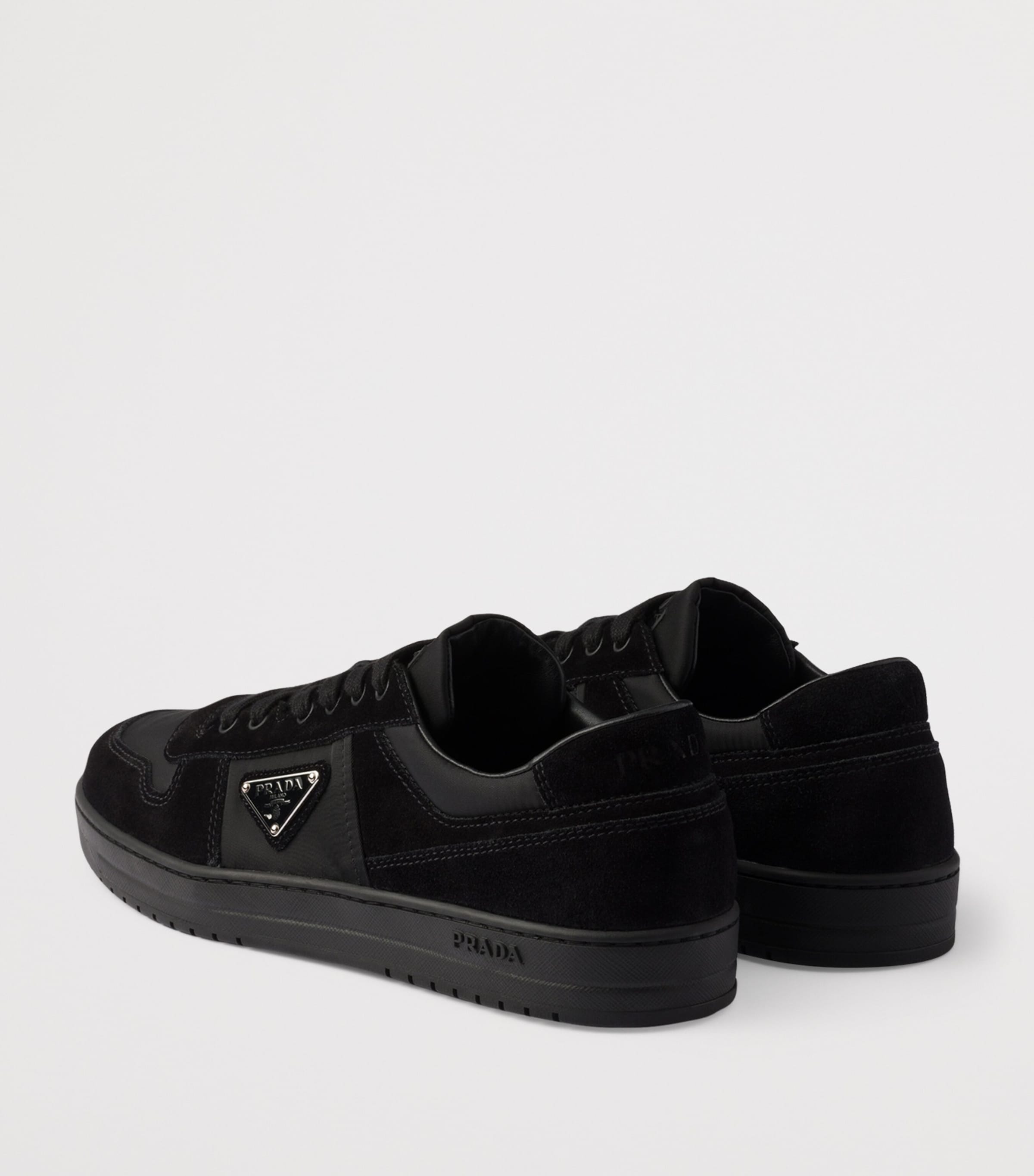 Suede and Re-Nylon Downtown Sneakers F0002 Image 5