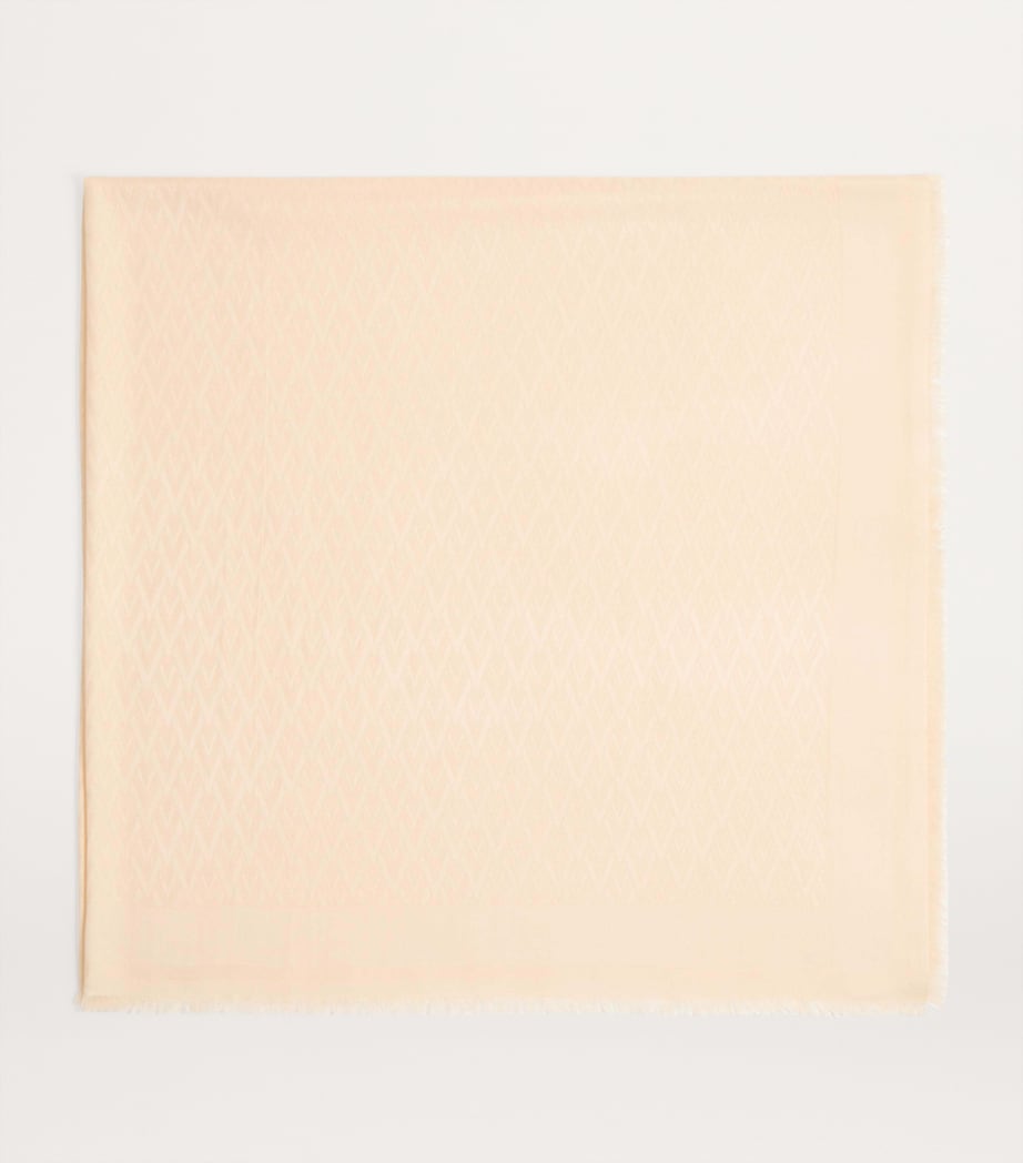 Silk-Wool Toute La V Scarf 581 Image 2