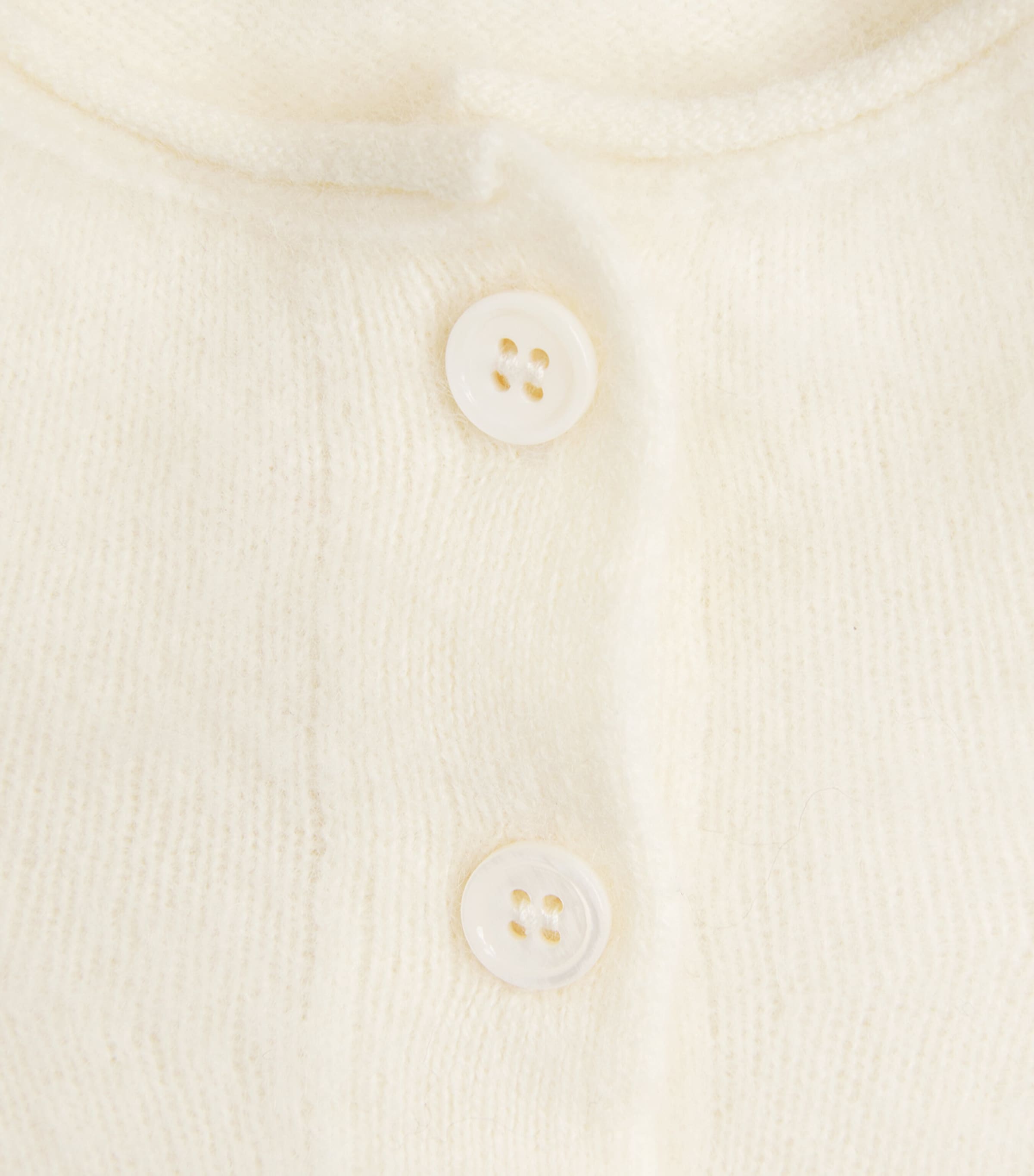 Voranida Womens Wool-Cashmere Maris Cardigan Ecru Image 6