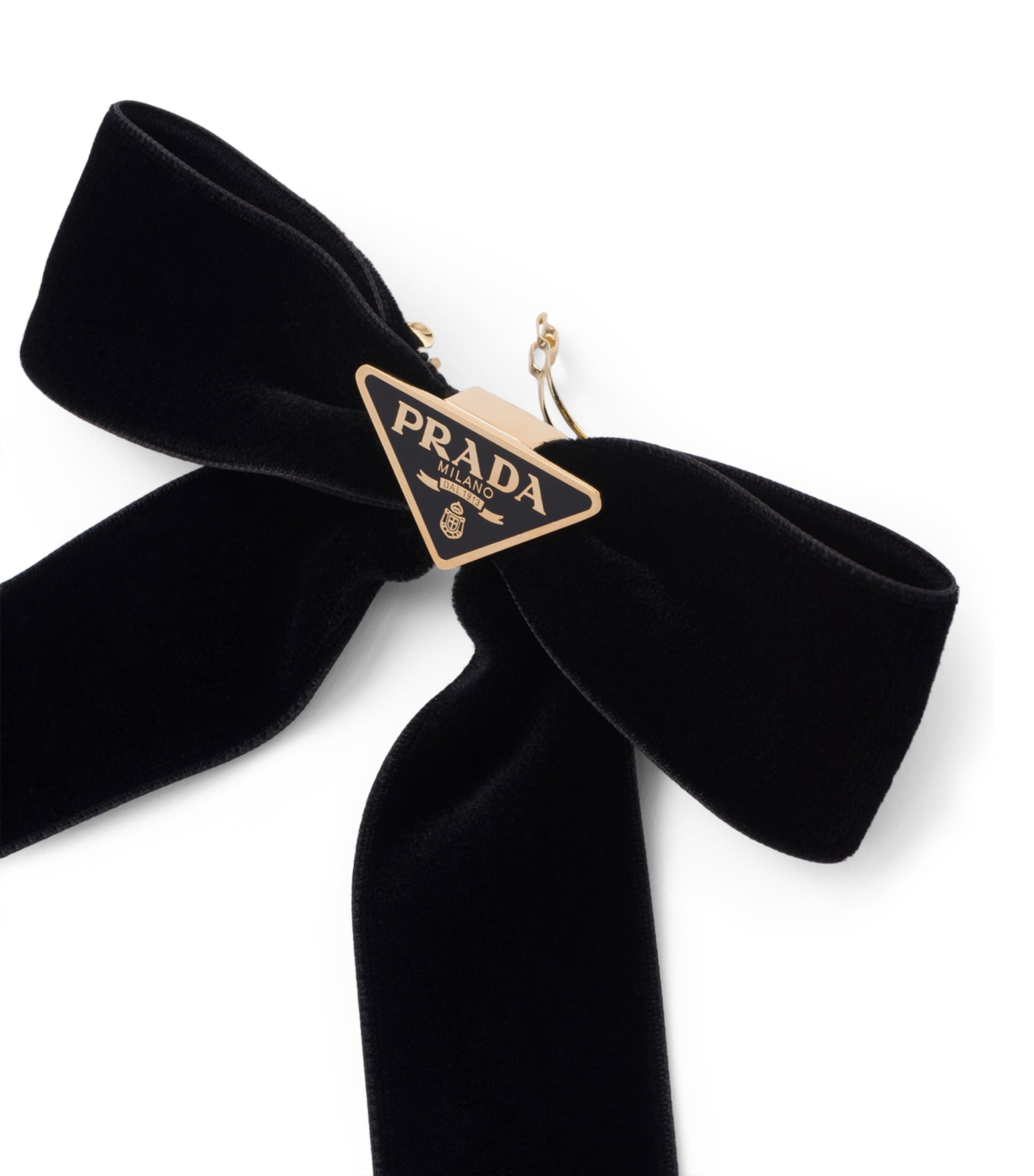 【PRADA】最新作★VELVET BOW ヘアバンド Prada Velvet Bow Hair Clip | Harrods UK