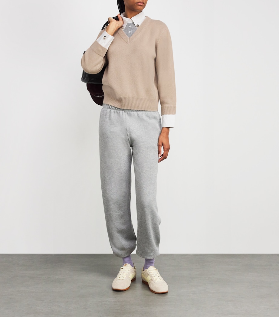 Wool Collar-Insert Sweater BEIGE Image 2