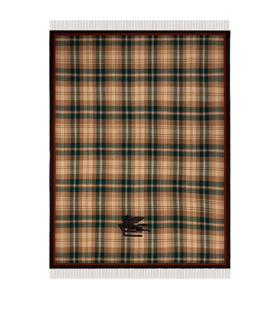 Wool Fringed Boyd Throw (180cm x 140cm) COPPER Image 2