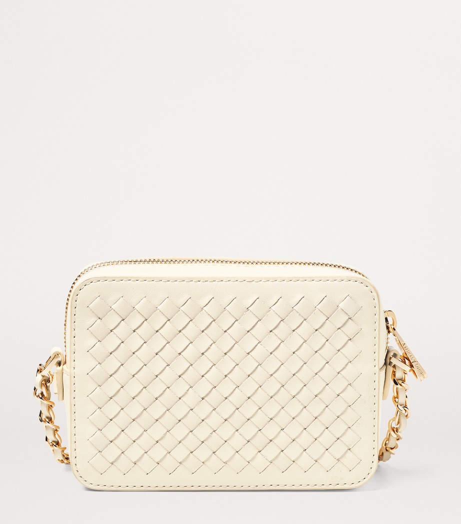 Leather Woven Milly Cross-Body Bag IVORY Image 2