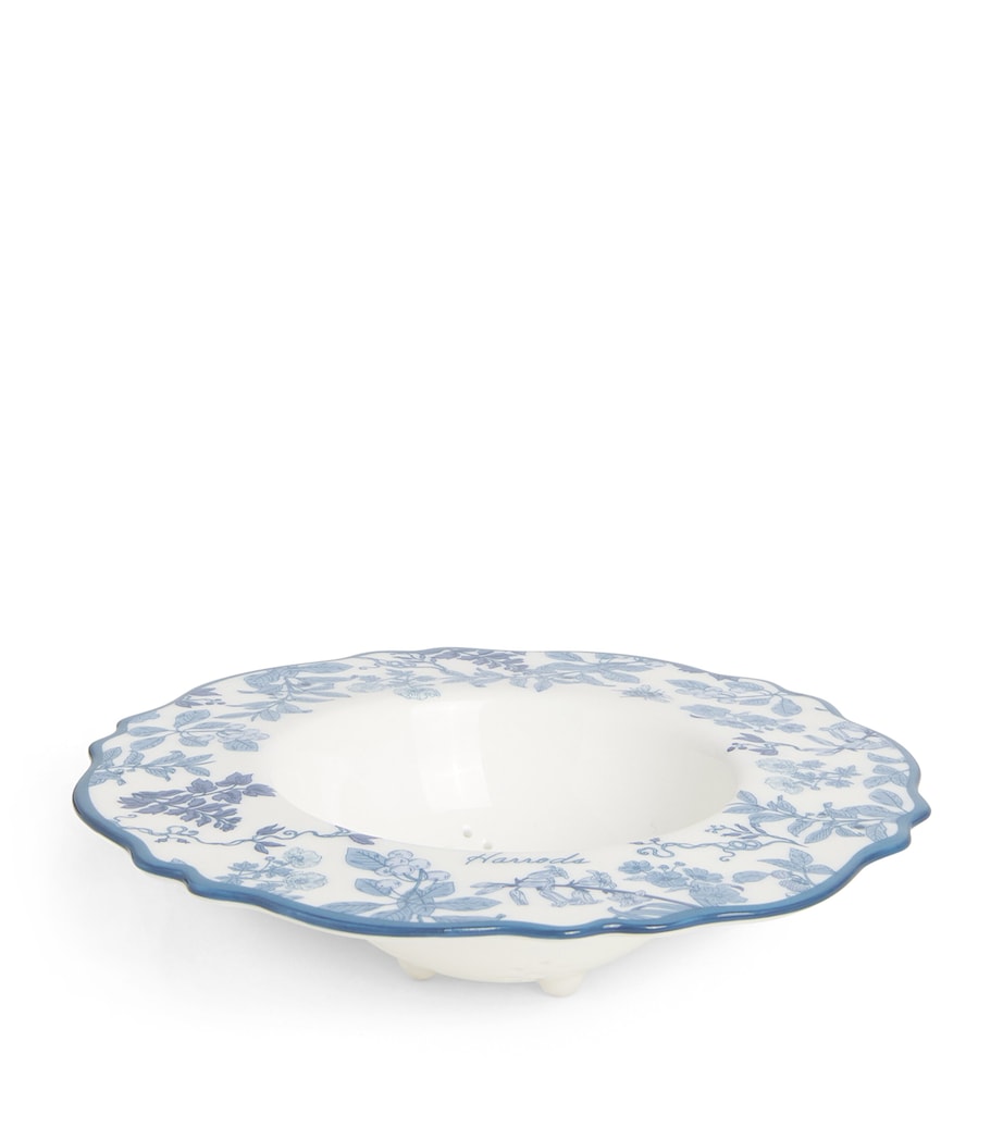 Bone China Toile Tea Strainer BLUE Image 1