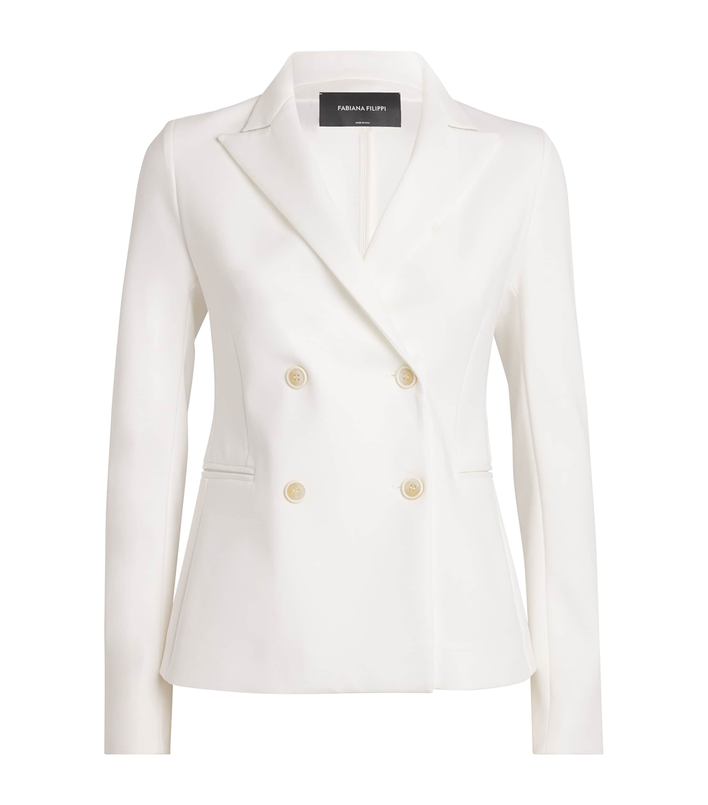 FABIANA FILIPPI EMBELLISHED DOUBLE-BREASTED BLAZER