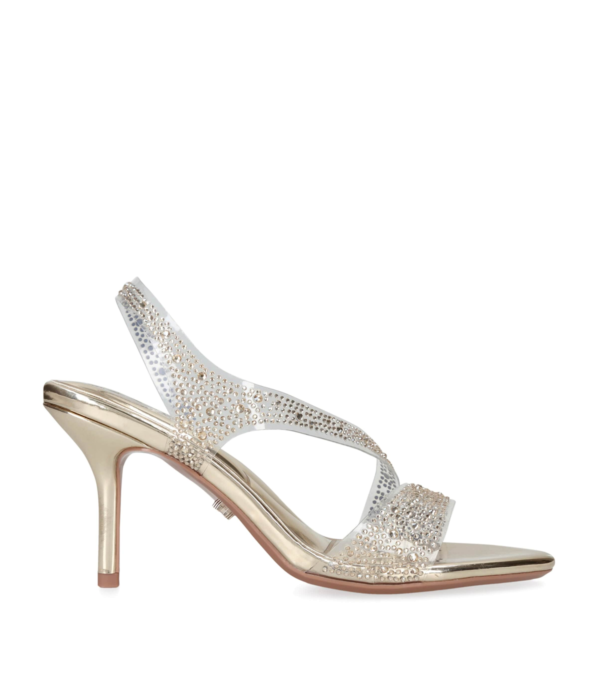 Carvela Embellished Symmetry Sandals In Gold