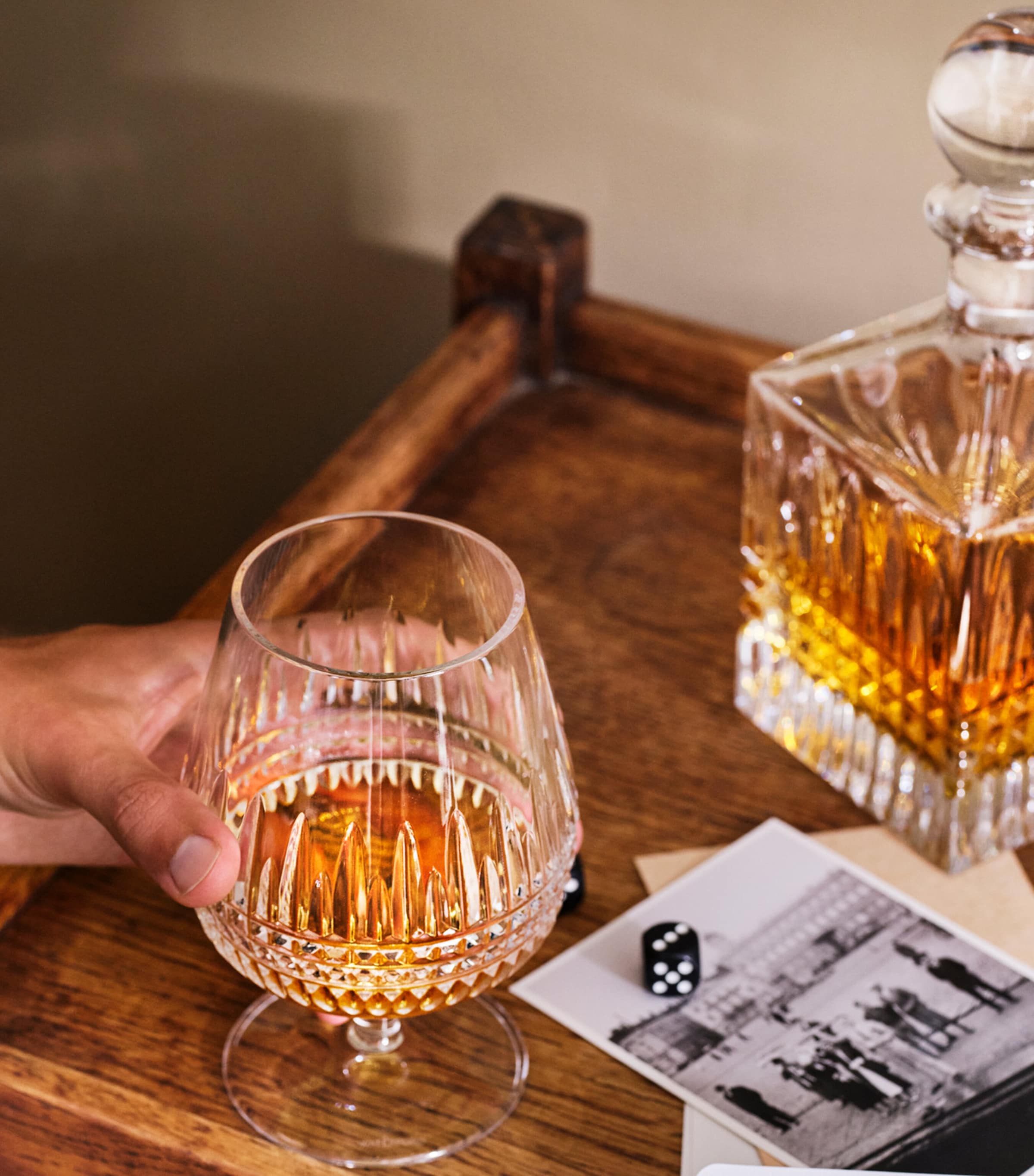 Square Lismore Diamond Decanter (700ml) CLEAR Image 2