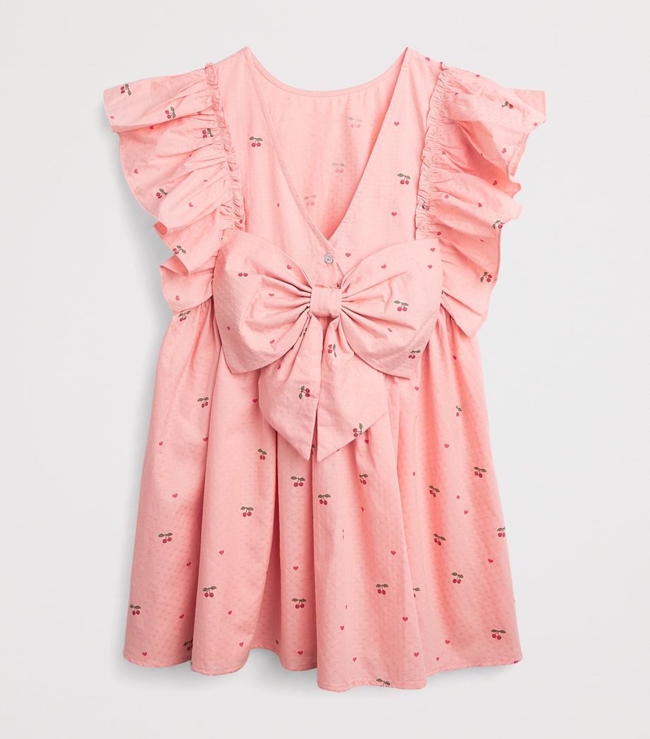 Cherry Print Evia Bow Dress (5-10 Years) CHERRY COEUR Image 2