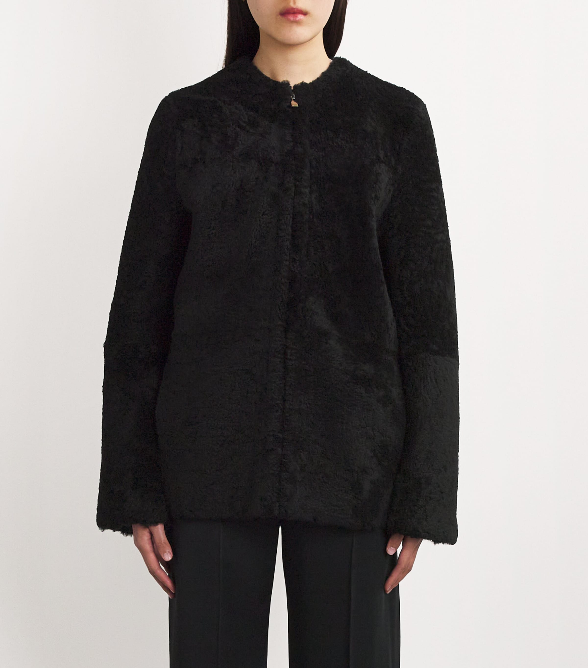Shearling Teddy Jacket BLACK 001 Image 3