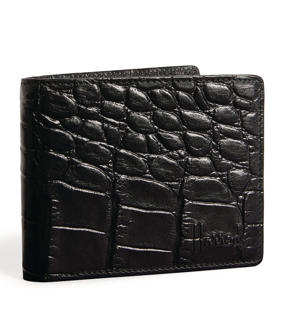 Croc-Embossed Wembley Bifold Wallet JUTE Image 1