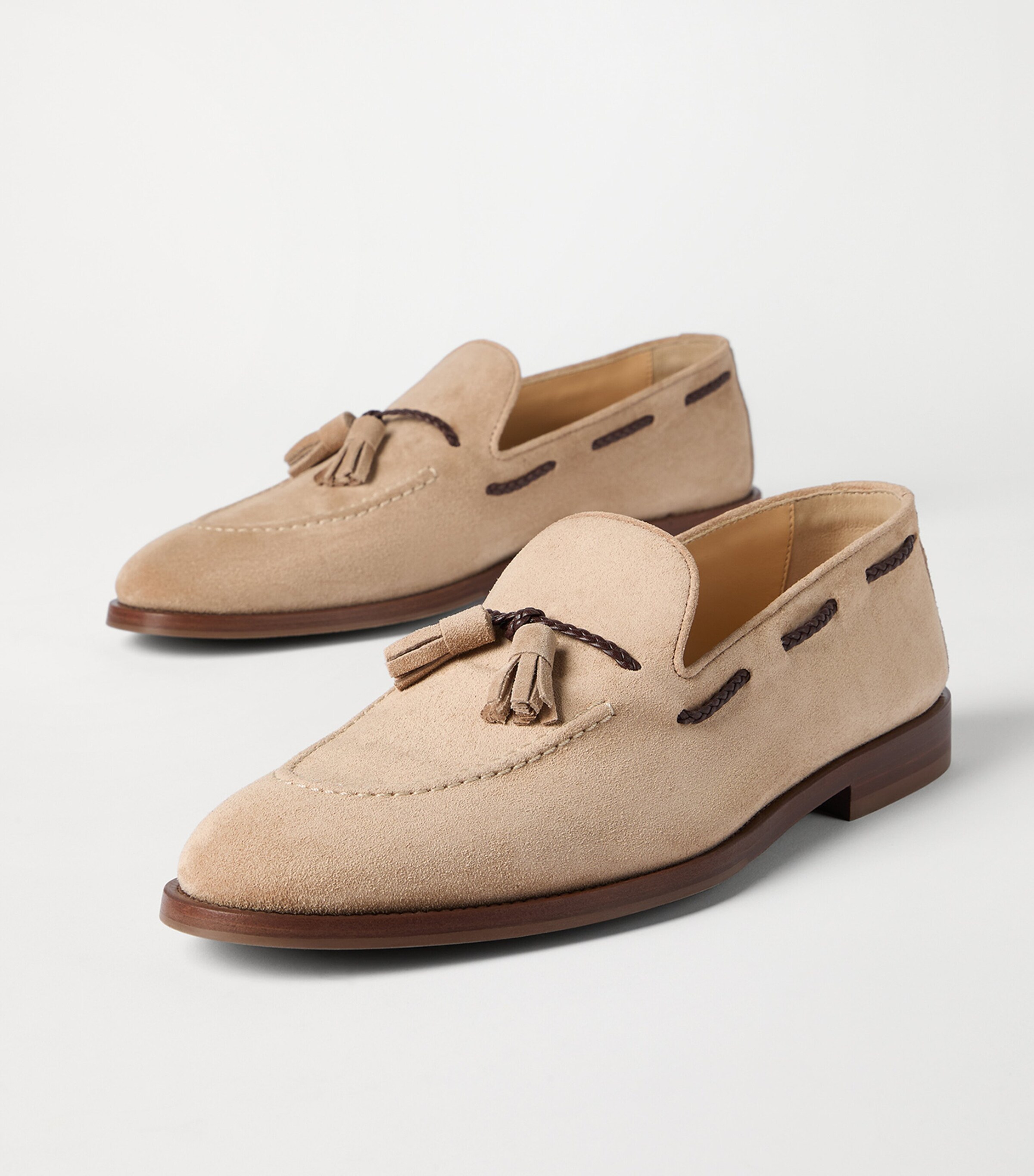 Brunello Cucinelli Suede Tassel Loafers Image 6