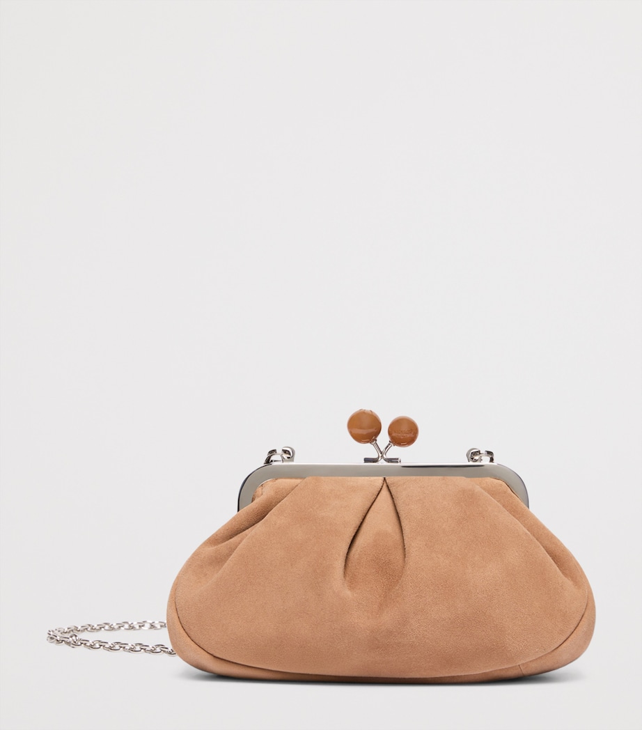 Weekend Max Mara Suede Pasticcino Clutch Bag Sand Image 3