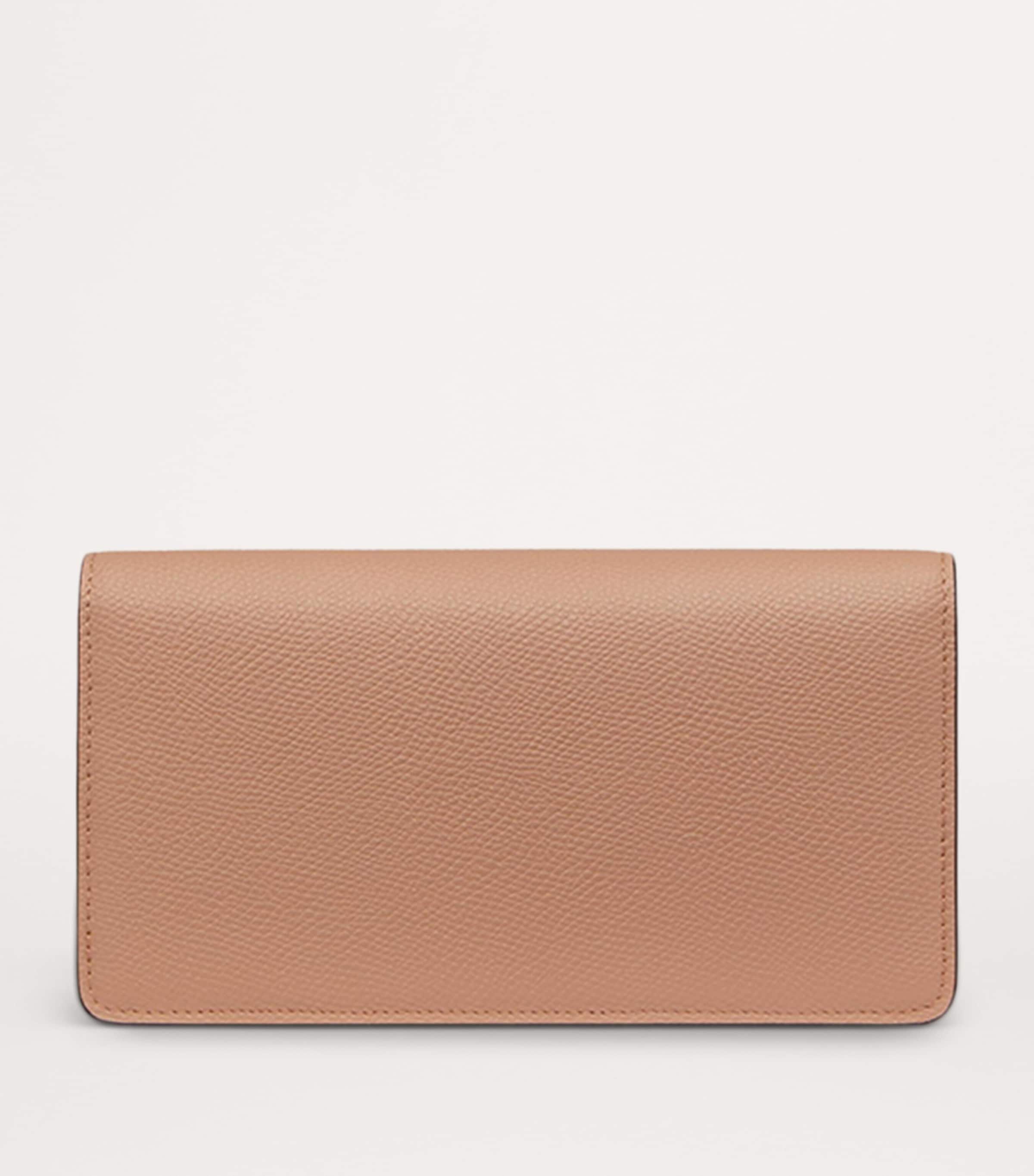 Leather VLogo Signature Chain Wallet GF9 Image 4