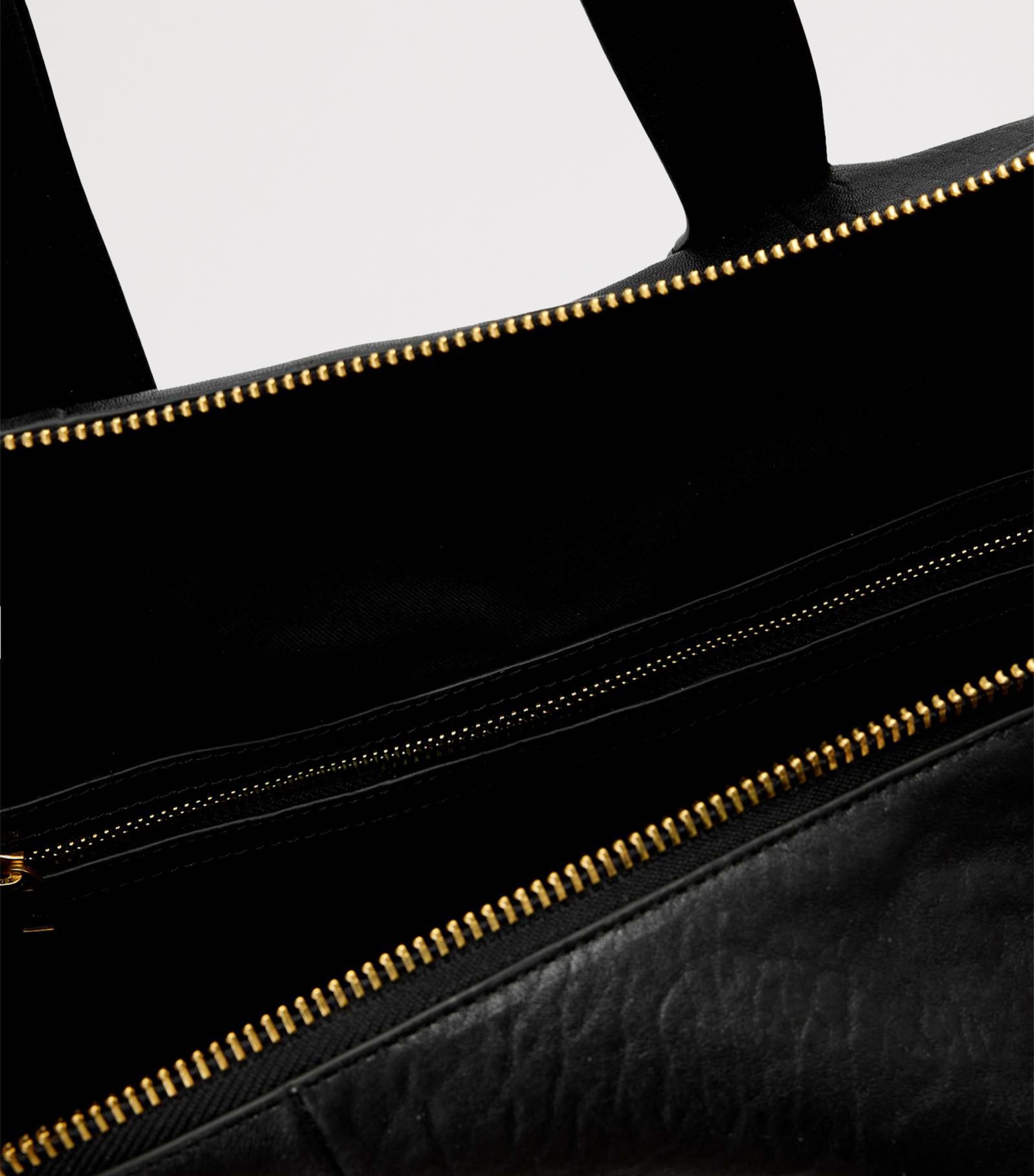 Leather Ares Holdall BLACK Image 5