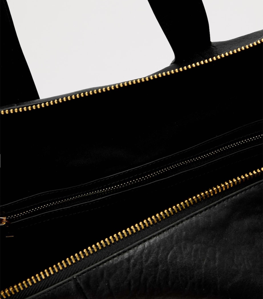 Leather Ares Holdall BLACK Image 5