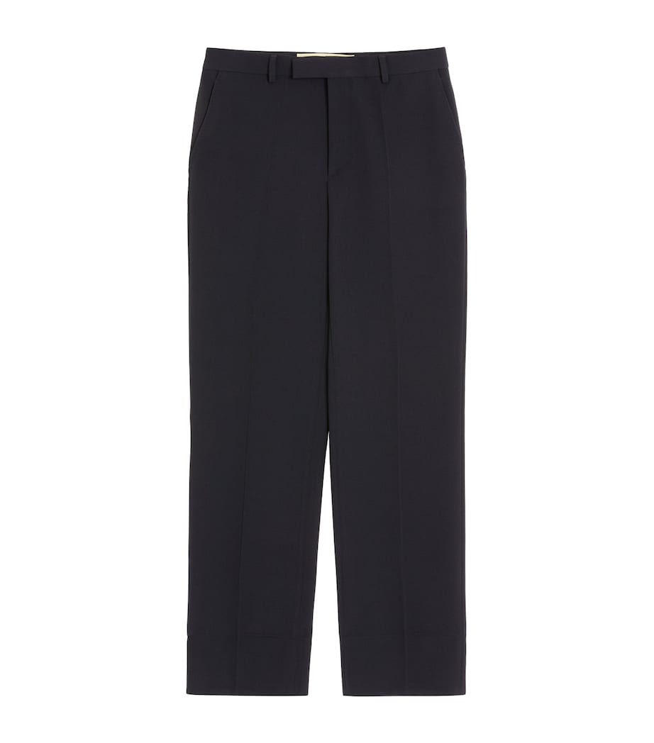 Virgin Wool Straight Tailored Trousers 598 Image 1