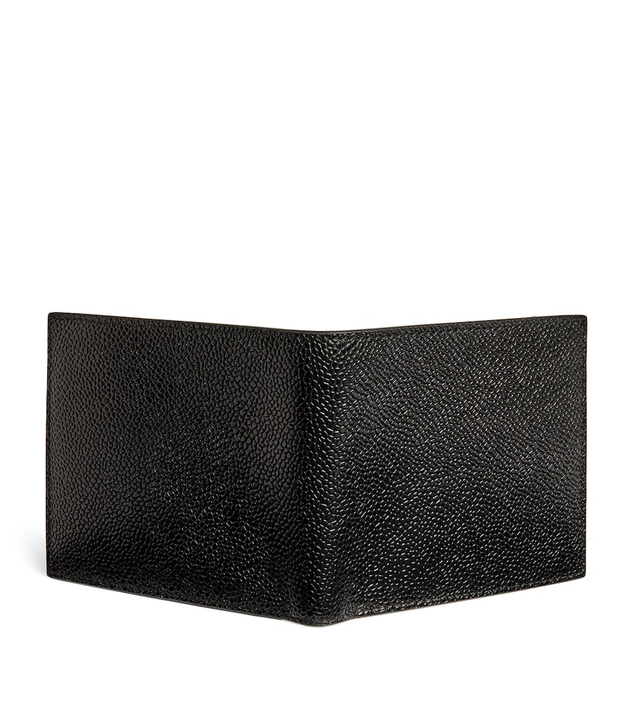 Grained Leather Bifold Wallet BLACK Image 2