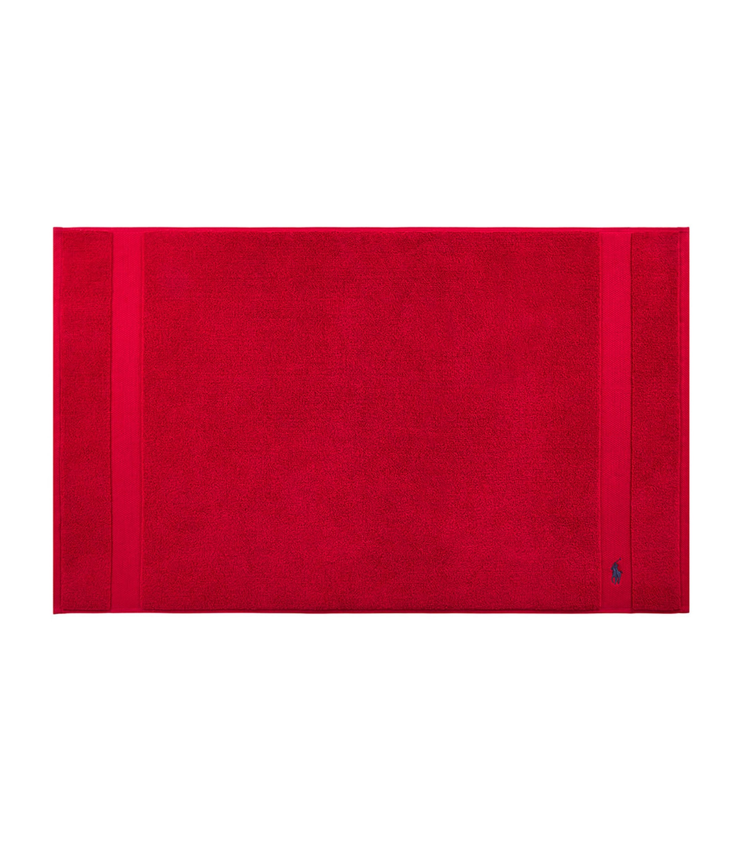 Shop Ralph Lauren Polo Player Bath Mat In Red