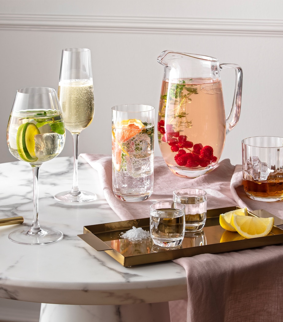 Set of 4 Rose Garden White Wine Glasses (125ml) CLEAR Image 6