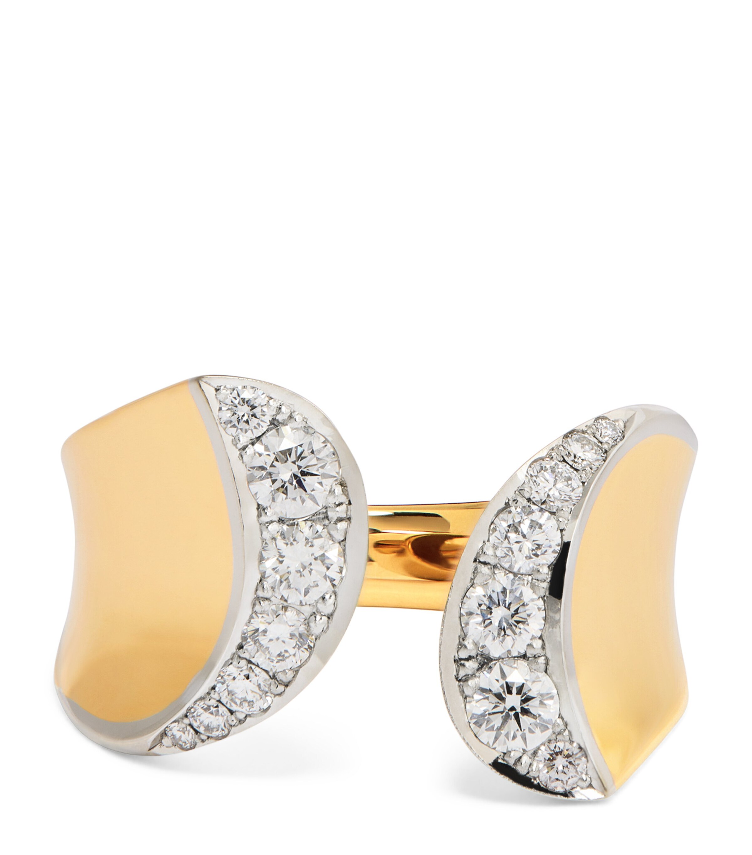 Yellow Gold and Diamond Margareta Pinky Ring YELLOW GOLD Image 4