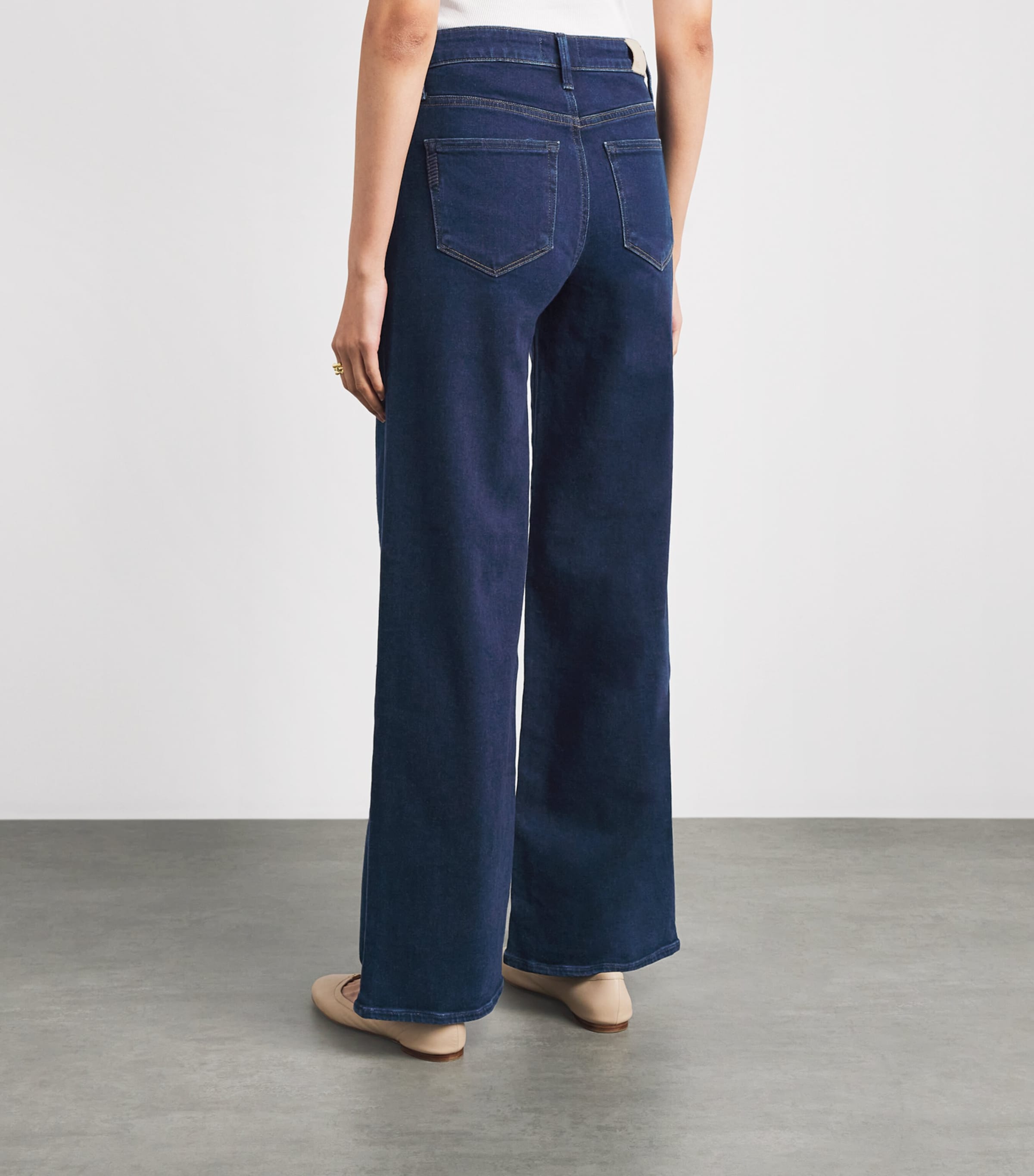 PAIGE Womens Tatum Wide-Leg Jeans Amangasett Image 5