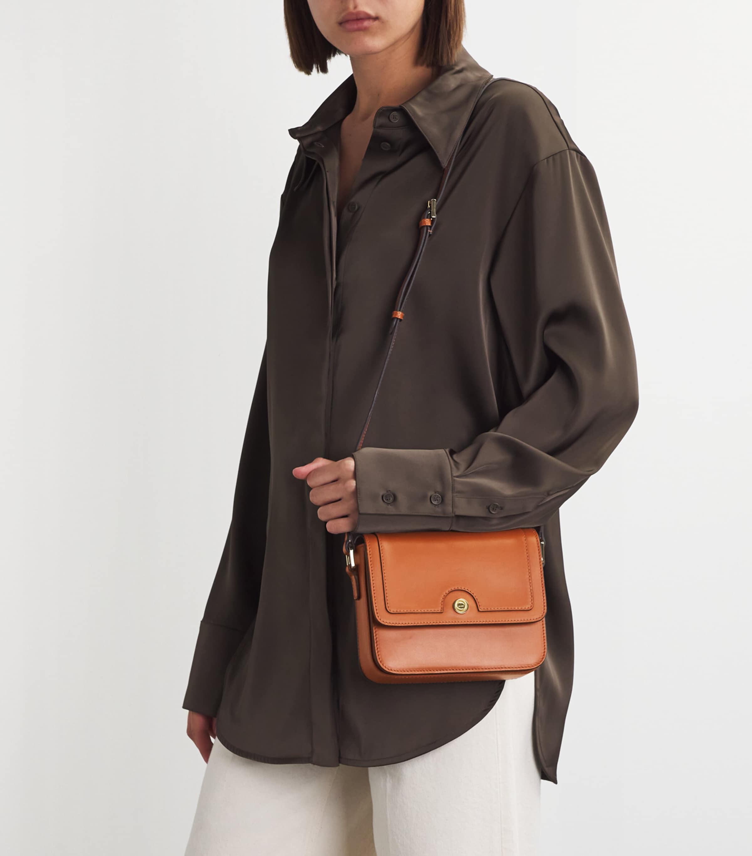 Leather Camera Bag TAN Image 2