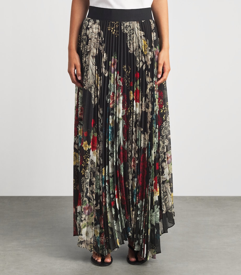 Alice+Olivia Womens Pleated Katz Maxi Skirt Free Spirit Image 4